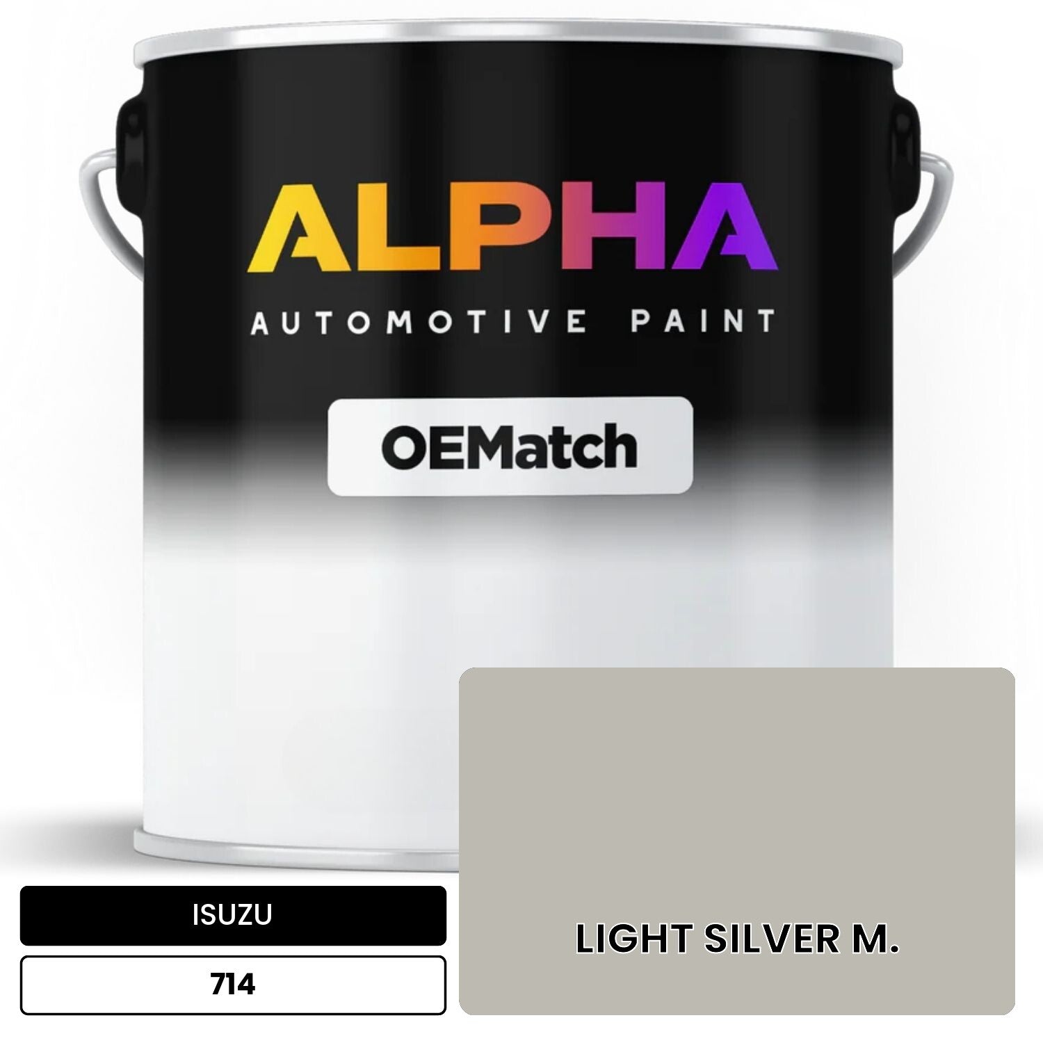 ISUZU LIGHT SILVER M. 714 OEMatch Basecoat