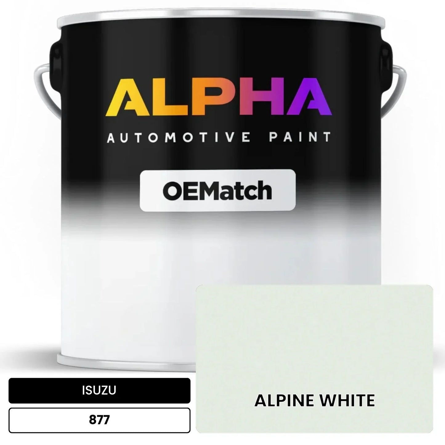 ISUZU ALPINE WHITE 877 OEMatch Basecoat