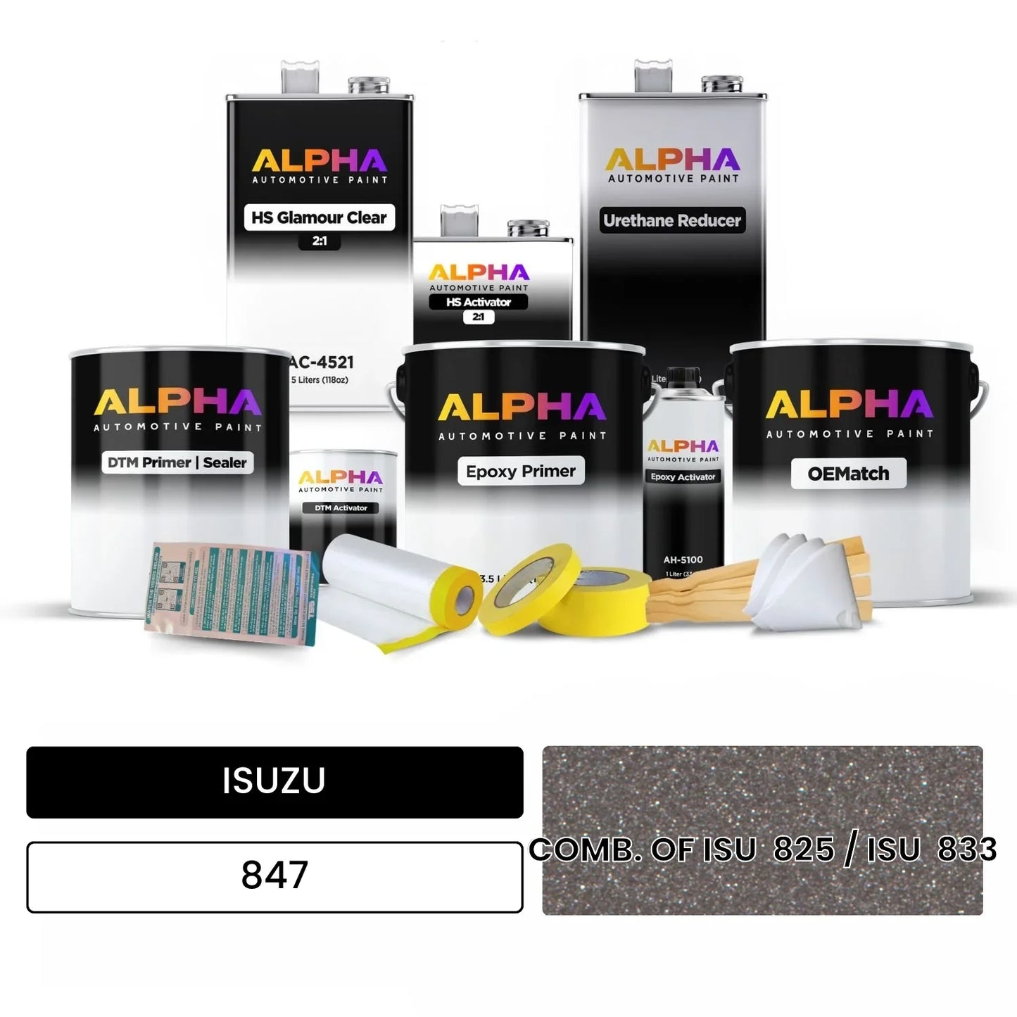 ISUZU COMB. OF ISU  825 / ISU  833 847 OEMatch Vehicle Paint Kit