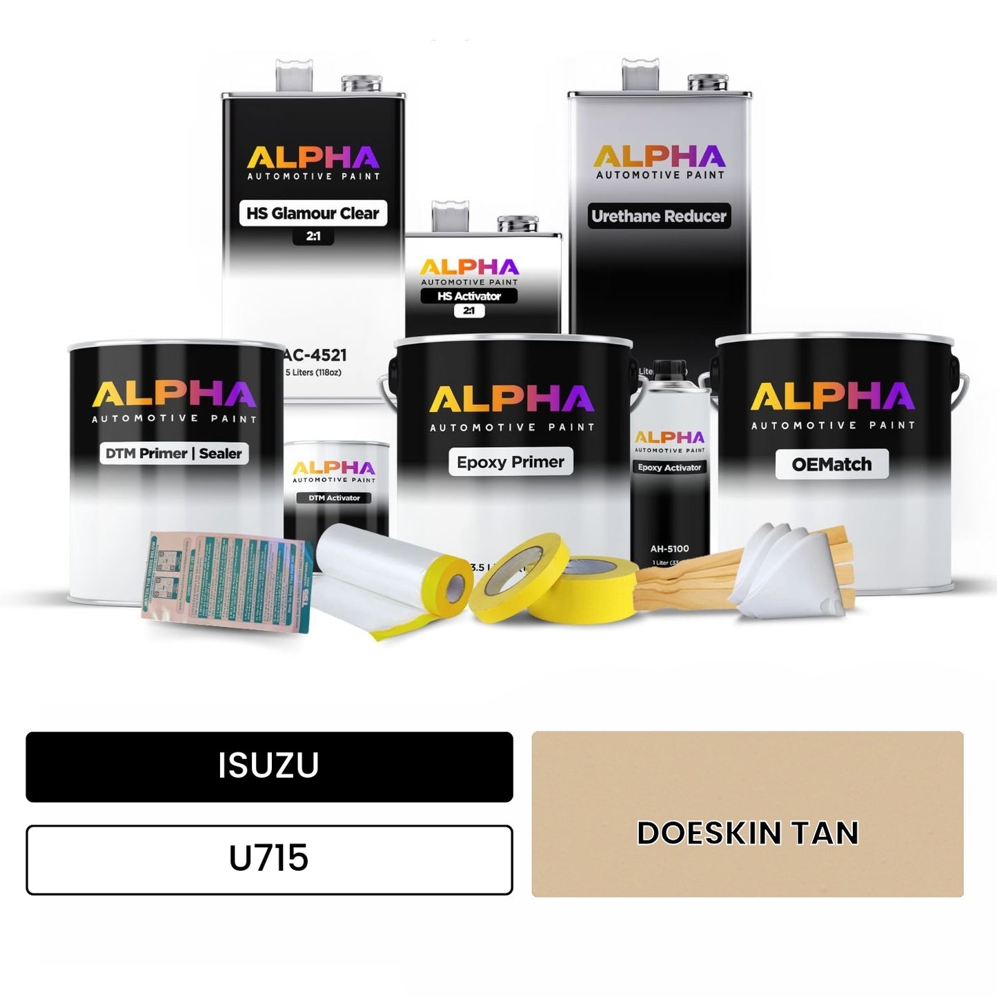 ISUZU DOESKIN TAN U715 OEMatch Vehicle Paint Kit