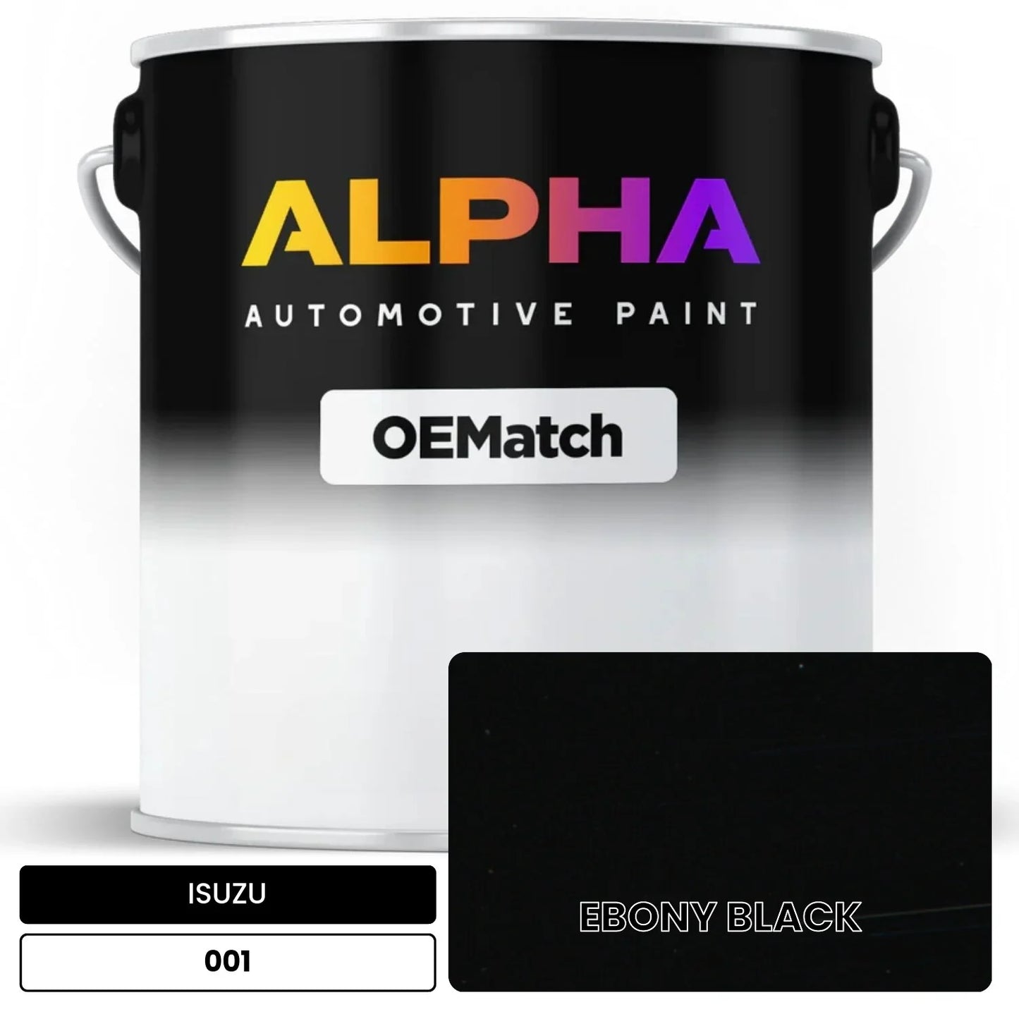 ISUZU EBONY BLACK 001 OEMatch Basecoat