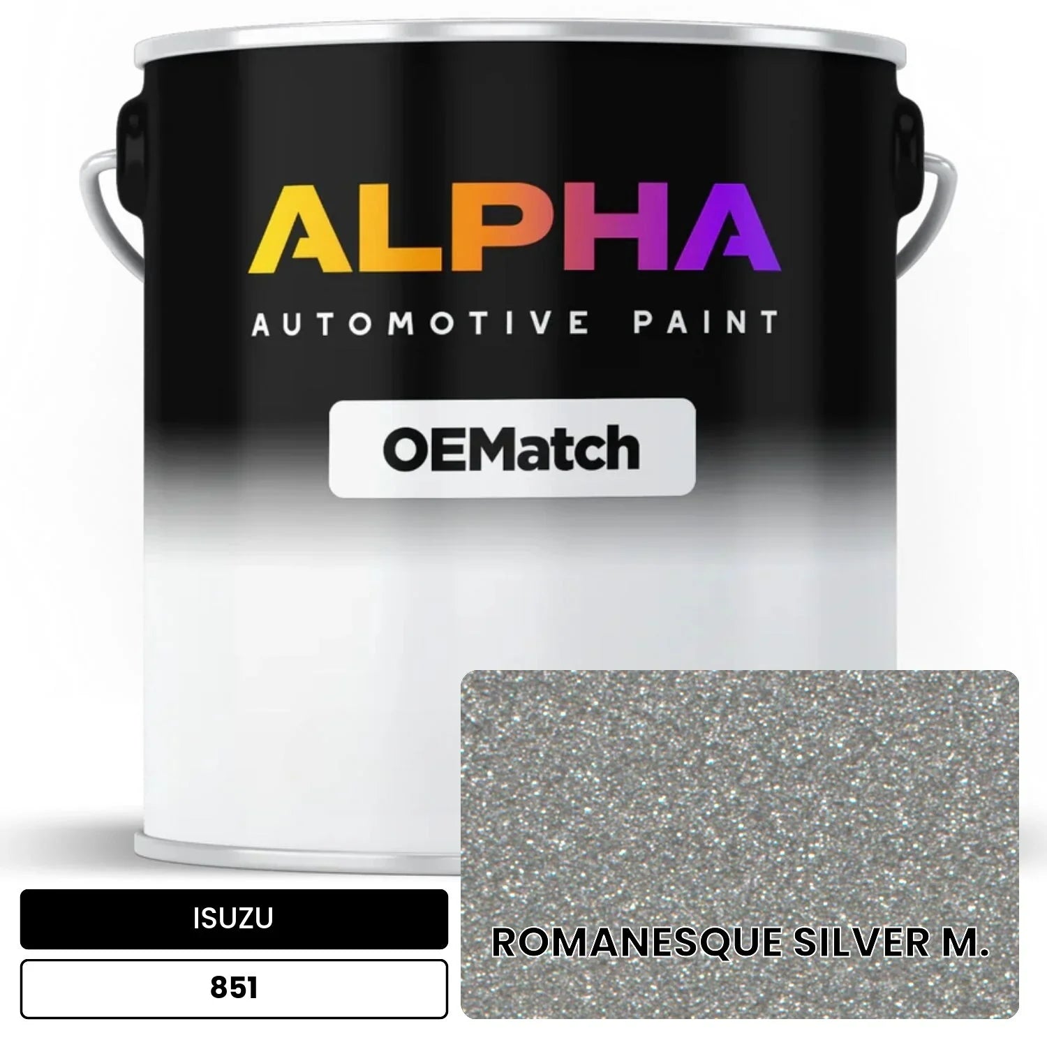 ISUZU ROMANESQUE SILVER M. 851 OEMatch Basecoat