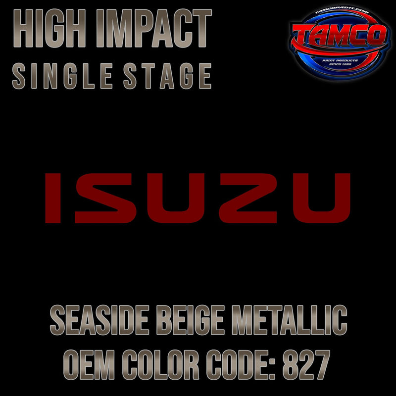 Isuzu Seaside Beige Metallic | 827 | 1988-1989 | OEM High Impact Single Stage - The Spray Source - Tamco Paint Manufacturing
