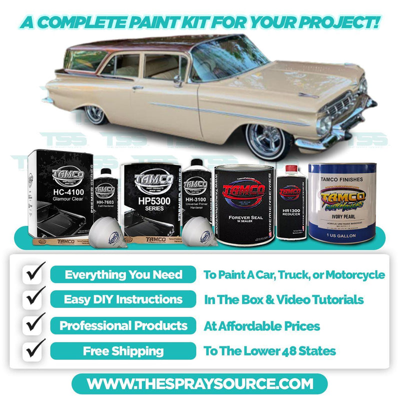 Ivory Pearl Extra Large Car Kit (White Ground Coat) - The Spray Source - Tamco Paint