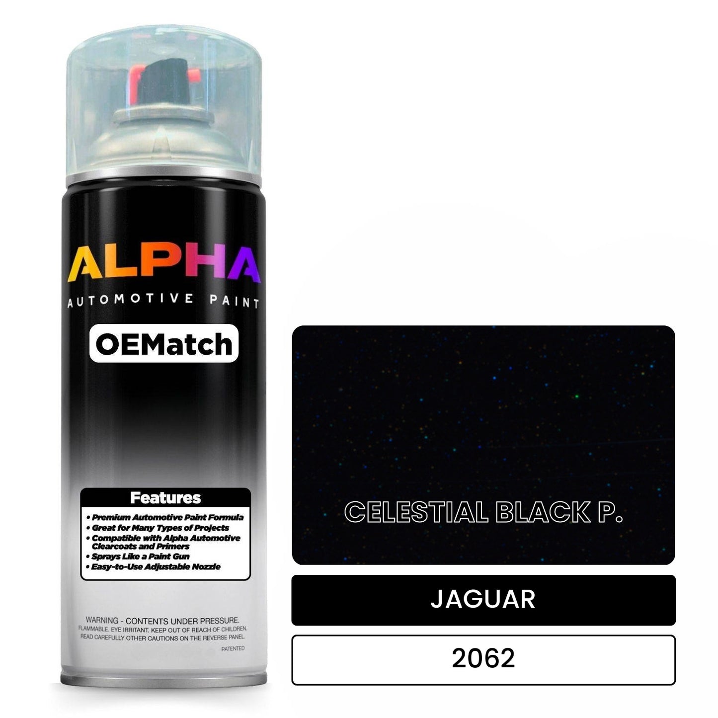 JAGUAR CELESTIAL BLACK P. 2062 OEMatch Spraycan