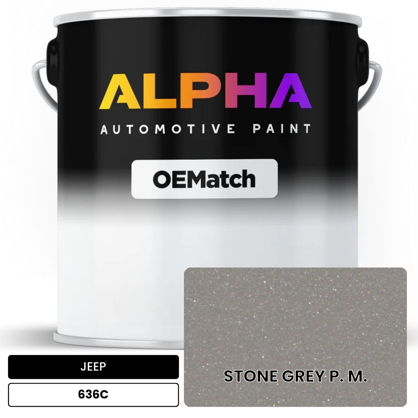 JEEP STONE GREY P. M. 636C OEMatch Basecoat