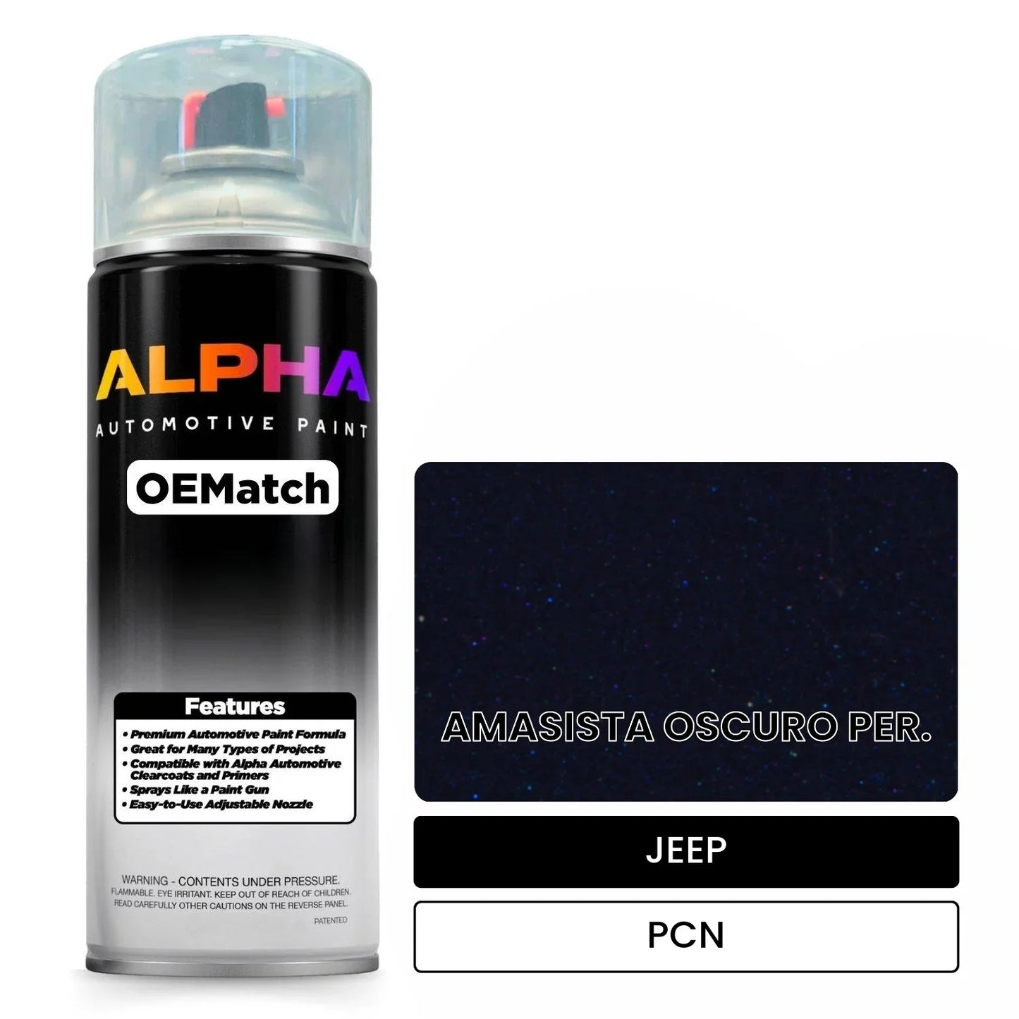 JEEP AMASISTA OSCURO PER. PCN OEMatch Spraycan