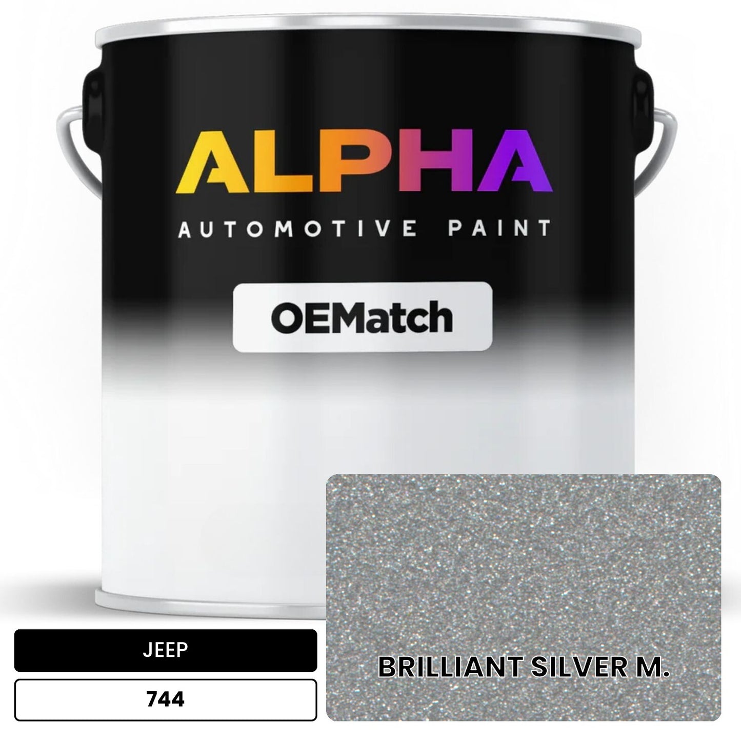 JEEP BRILLIANT SILVER M. 744 OEMatch Basecoat