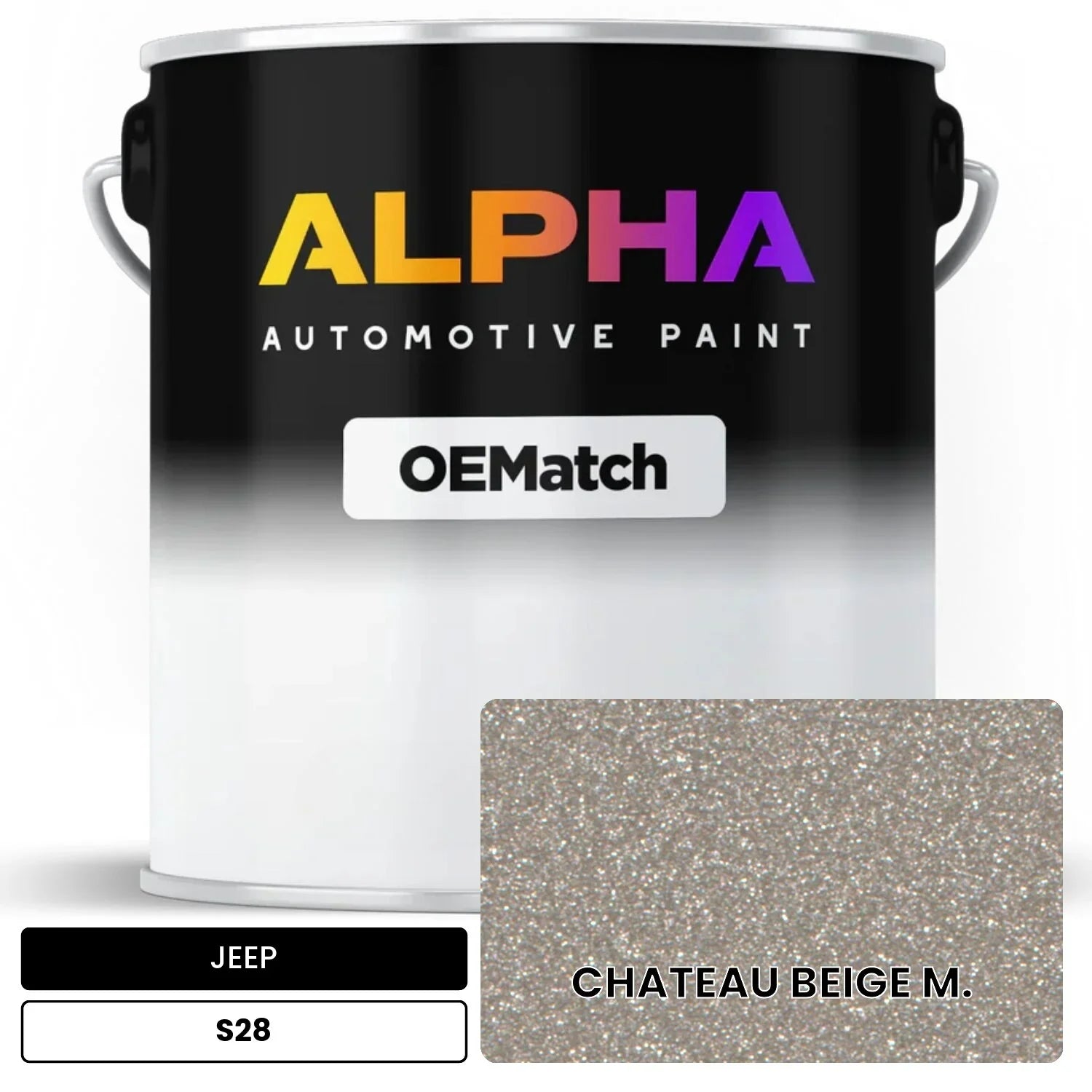 JEEP CHATEAU BEIGE M. S28 OEMatch Basecoat