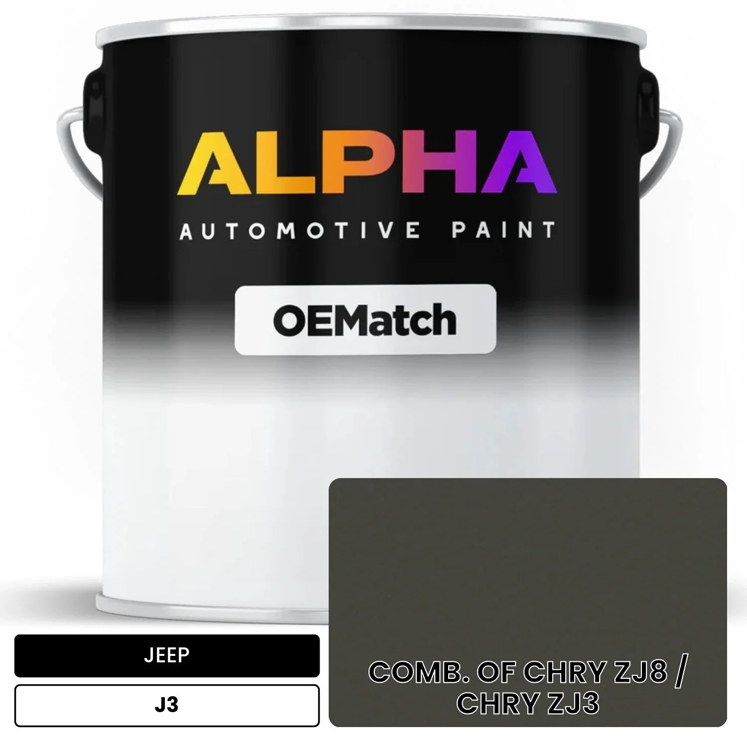 JEEP COMB. OF CHRY ZJ8 / CHRY ZJ3 J3 OEMatch Basecoat