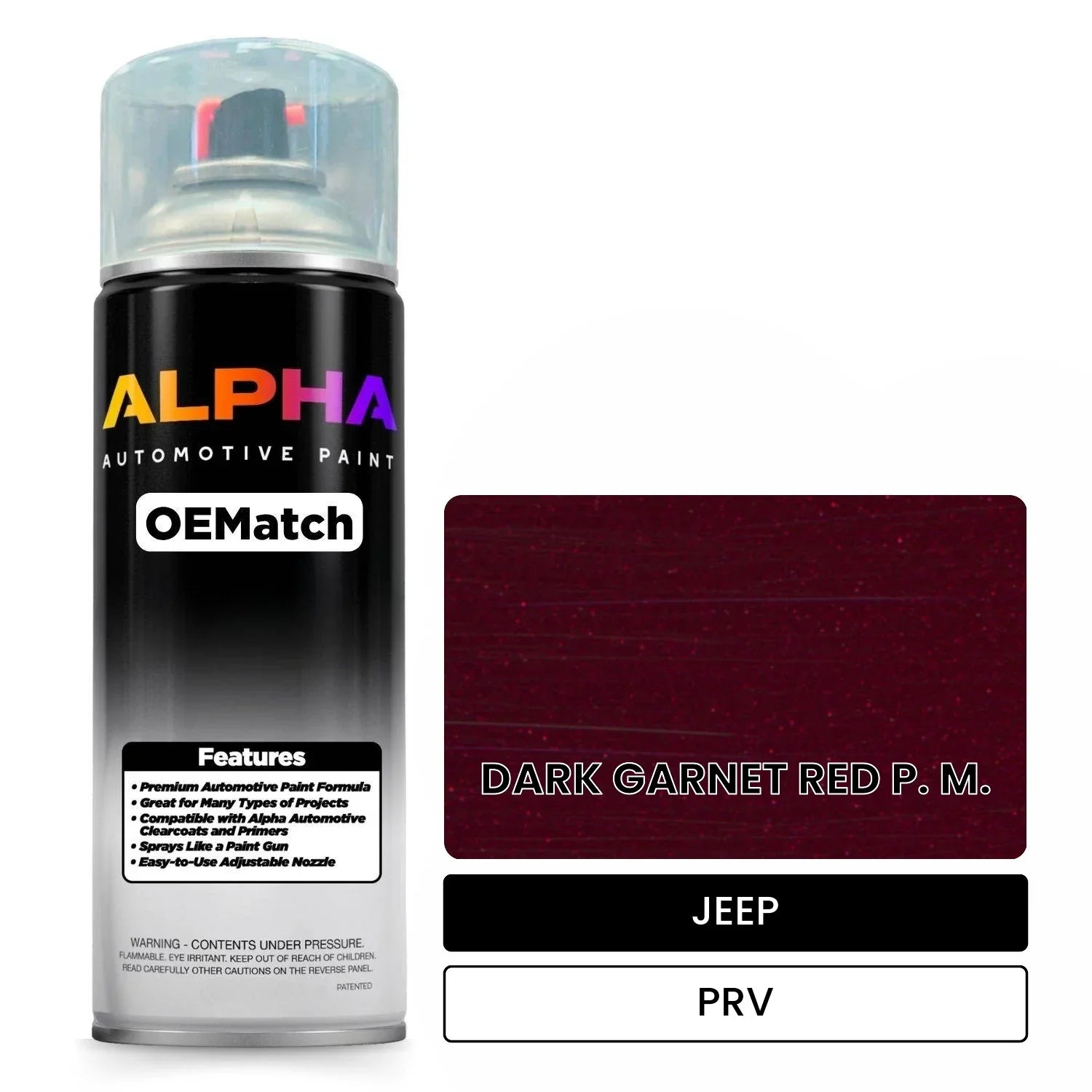 JEEP DARK GARNET RED P. M. PRV OEMatch Spraycan