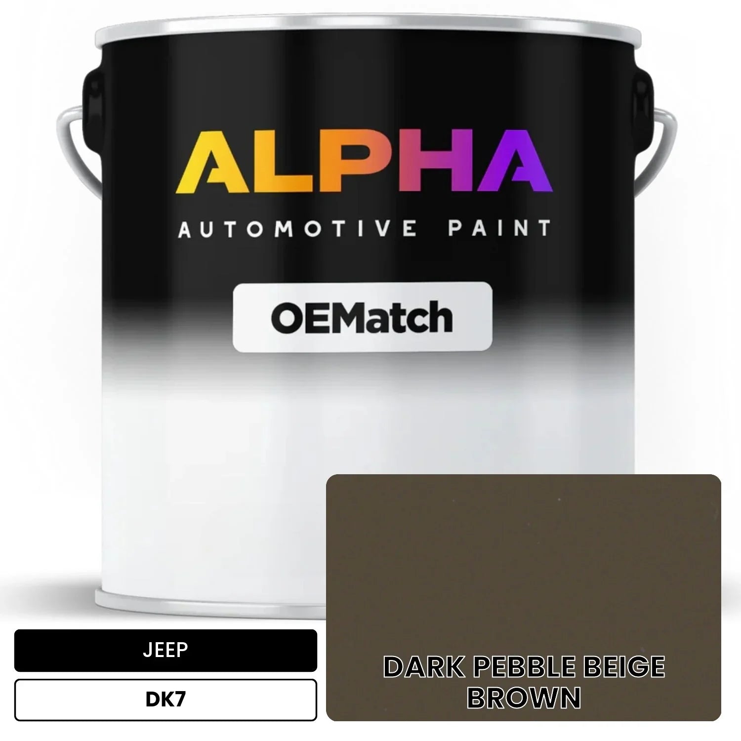 JEEP DARK PEBBLE BEIGE BROWN DK7 OEMatch Basecoat