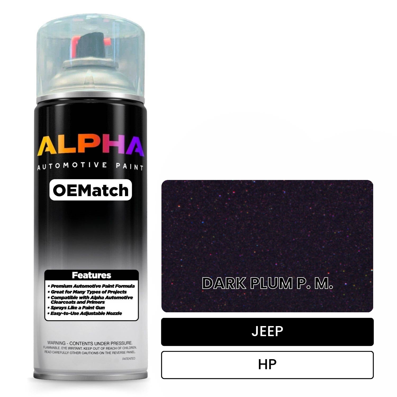 JEEP DARK PLUM P. M. HP OEMatch Spraycan