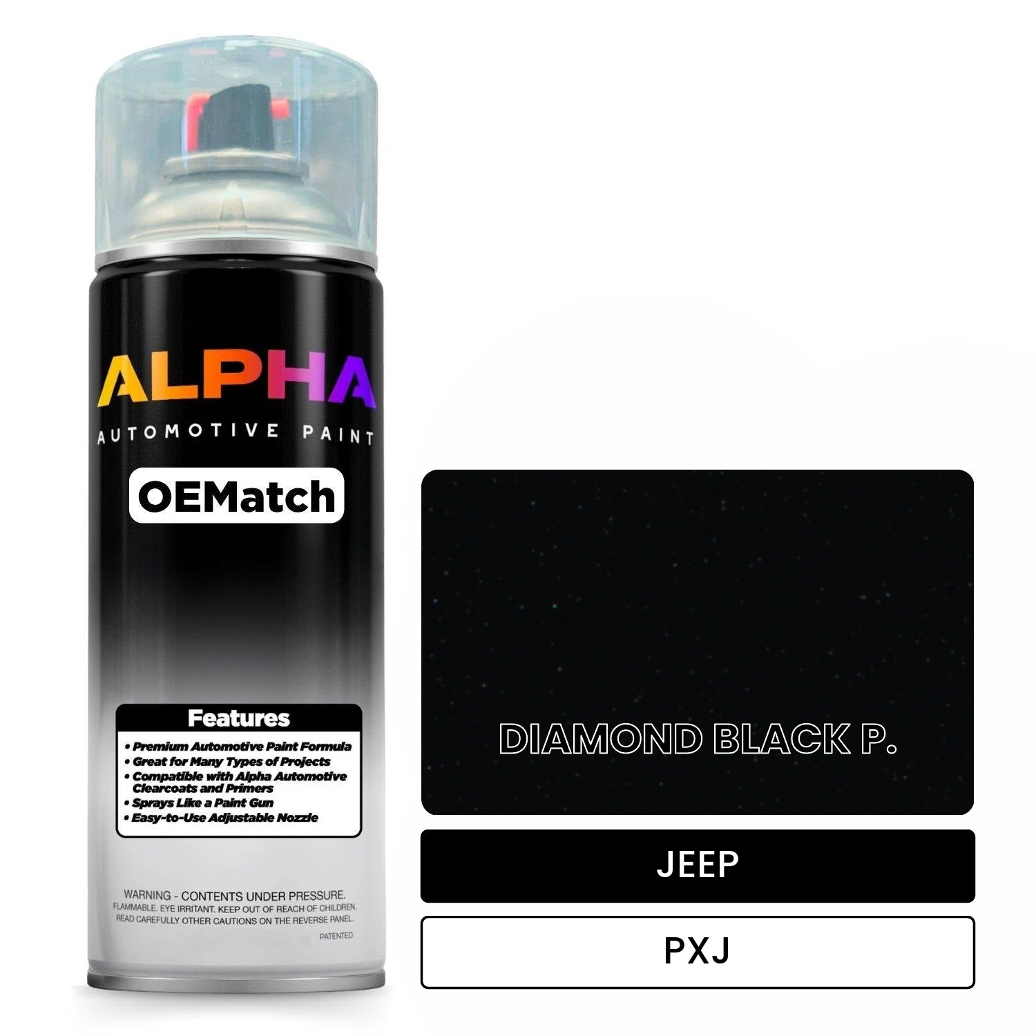 JEEP DIAMOND BLACK P. PXJ OEMatch Spraycan