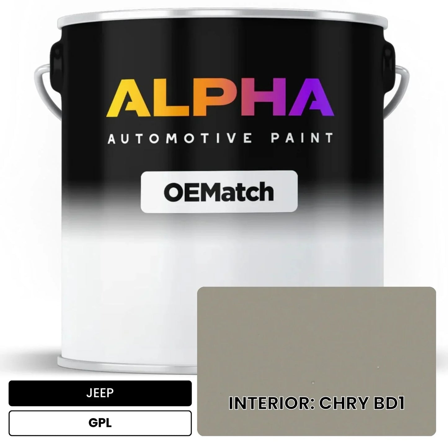 JEEP INTERIOR: CHRY BD1 GPL OEMatch Basecoat