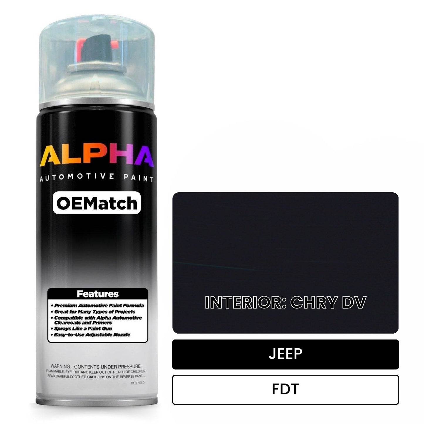 JEEP INTERIOR: CHRY DV FDT OEMatch Spraycan