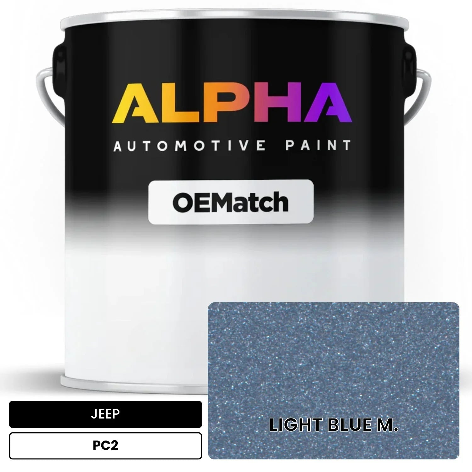 JEEP LIGHT BLUE M. PC2 OEMatch Basecoat