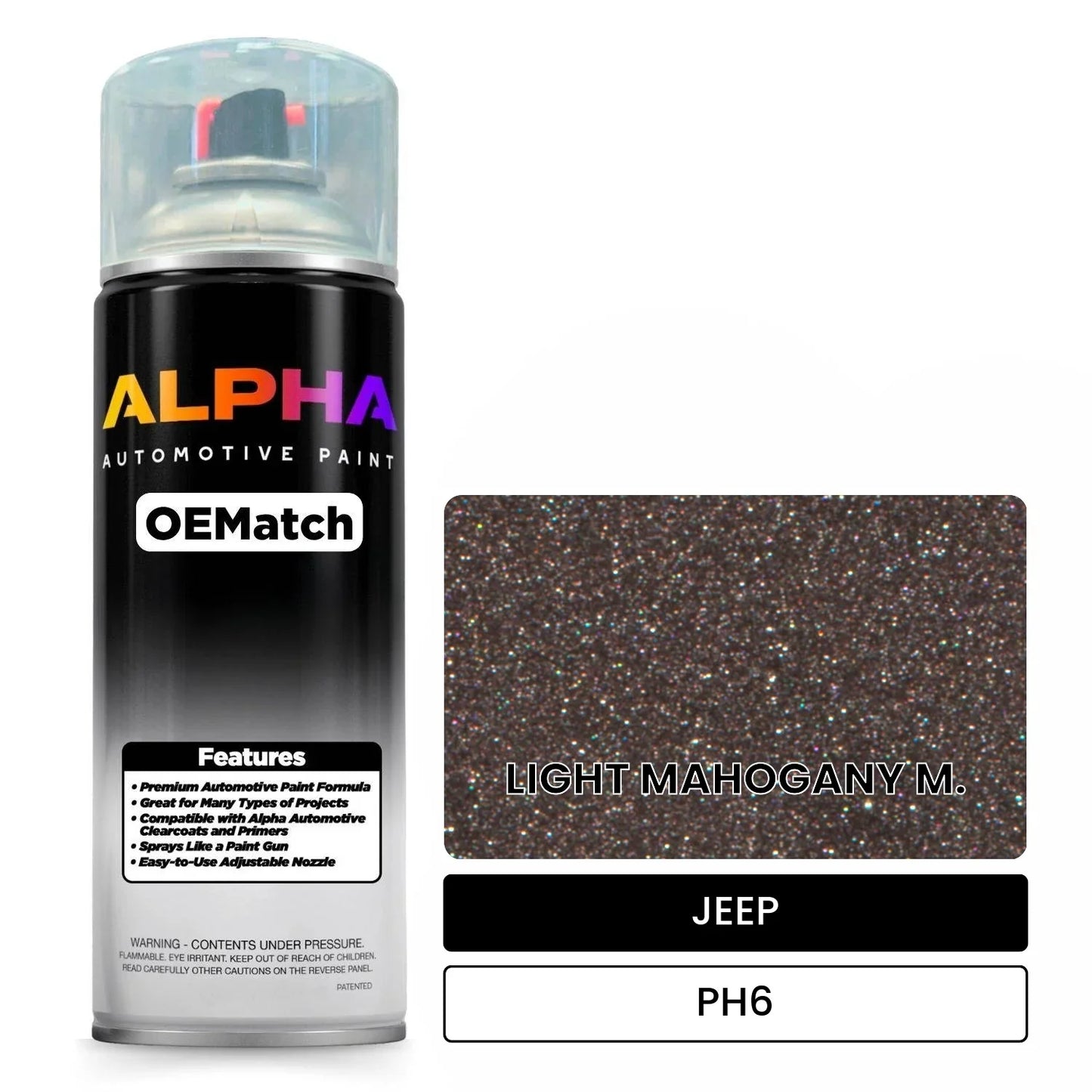 JEEP LIGHT MAHOGANY M. PH6 OEMatch Spraycan