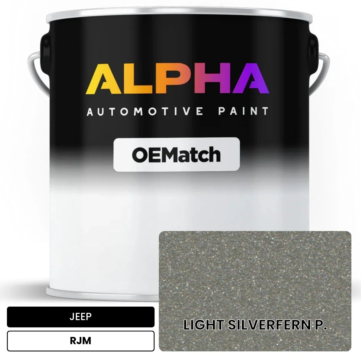 JEEP LIGHT SILVERFERN P. RJM OEMatch Basecoat