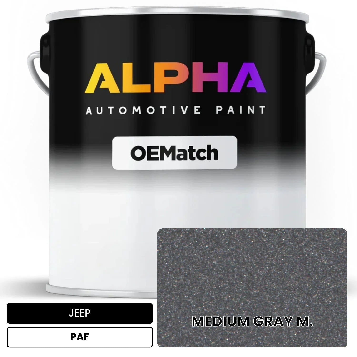 JEEP MEDIUM GRAY M. PAF OEMatch Basecoat