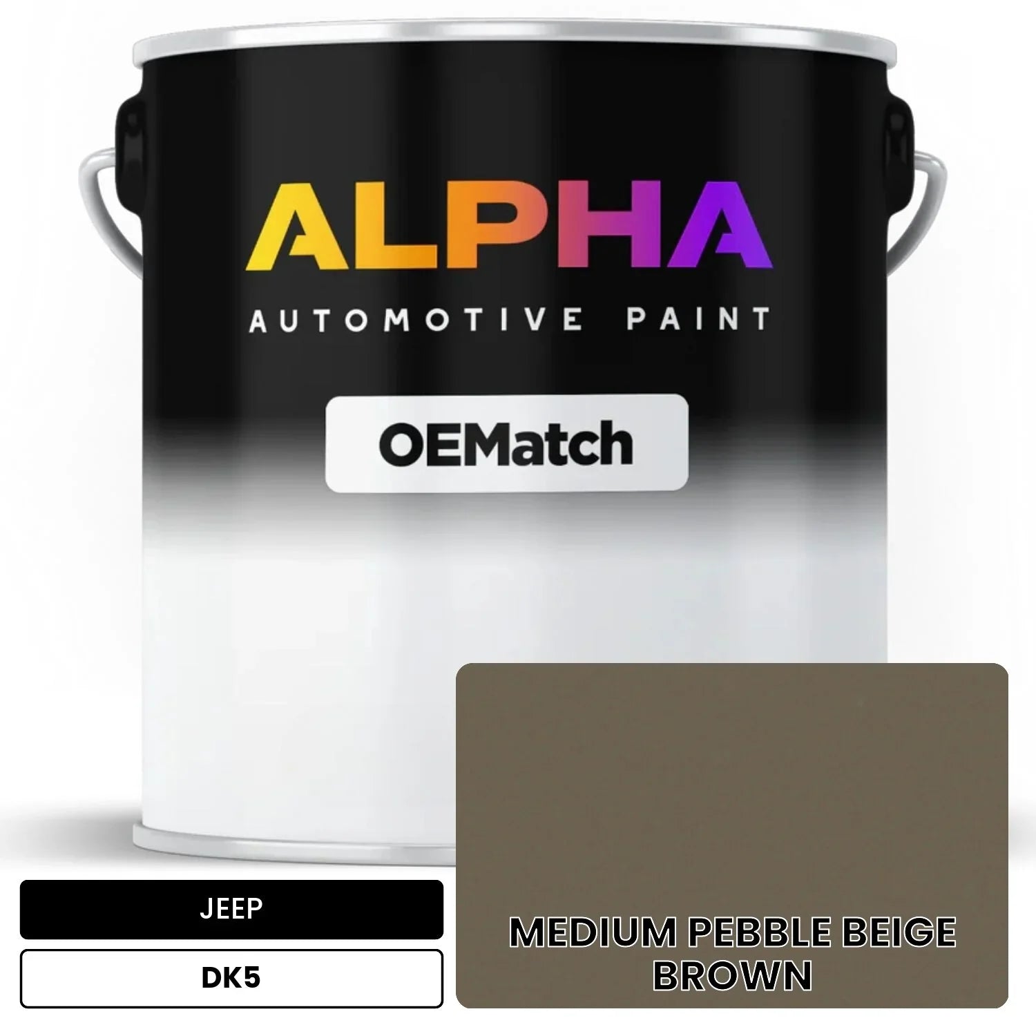 JEEP MEDIUM PEBBLE BEIGE BROWN DK5 OEMatch Basecoat