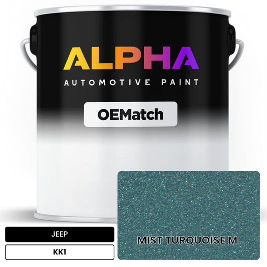 JEEP MIST TURQUOISE M. KK1 OEMatch Basecoat