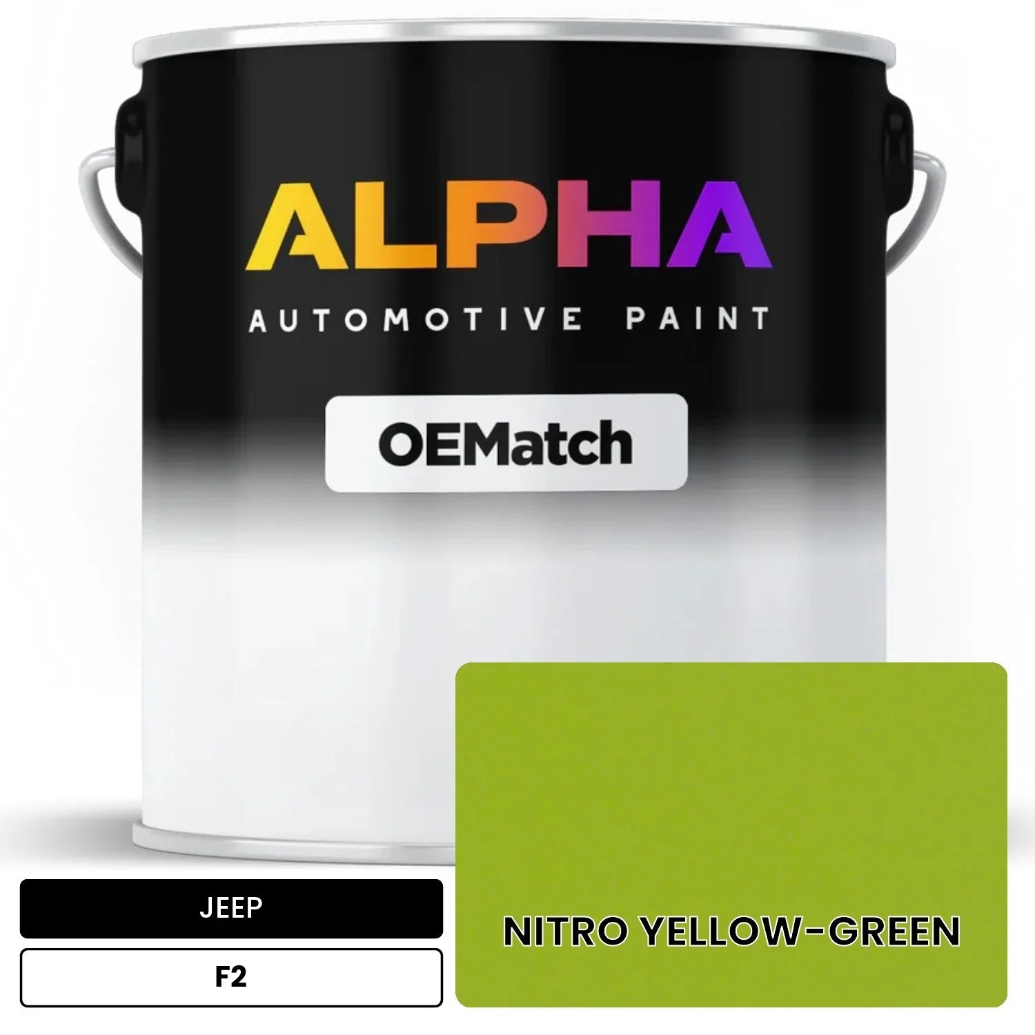 JEEP NITRO YELLOW-GREEN F2 OEMatch Basecoat