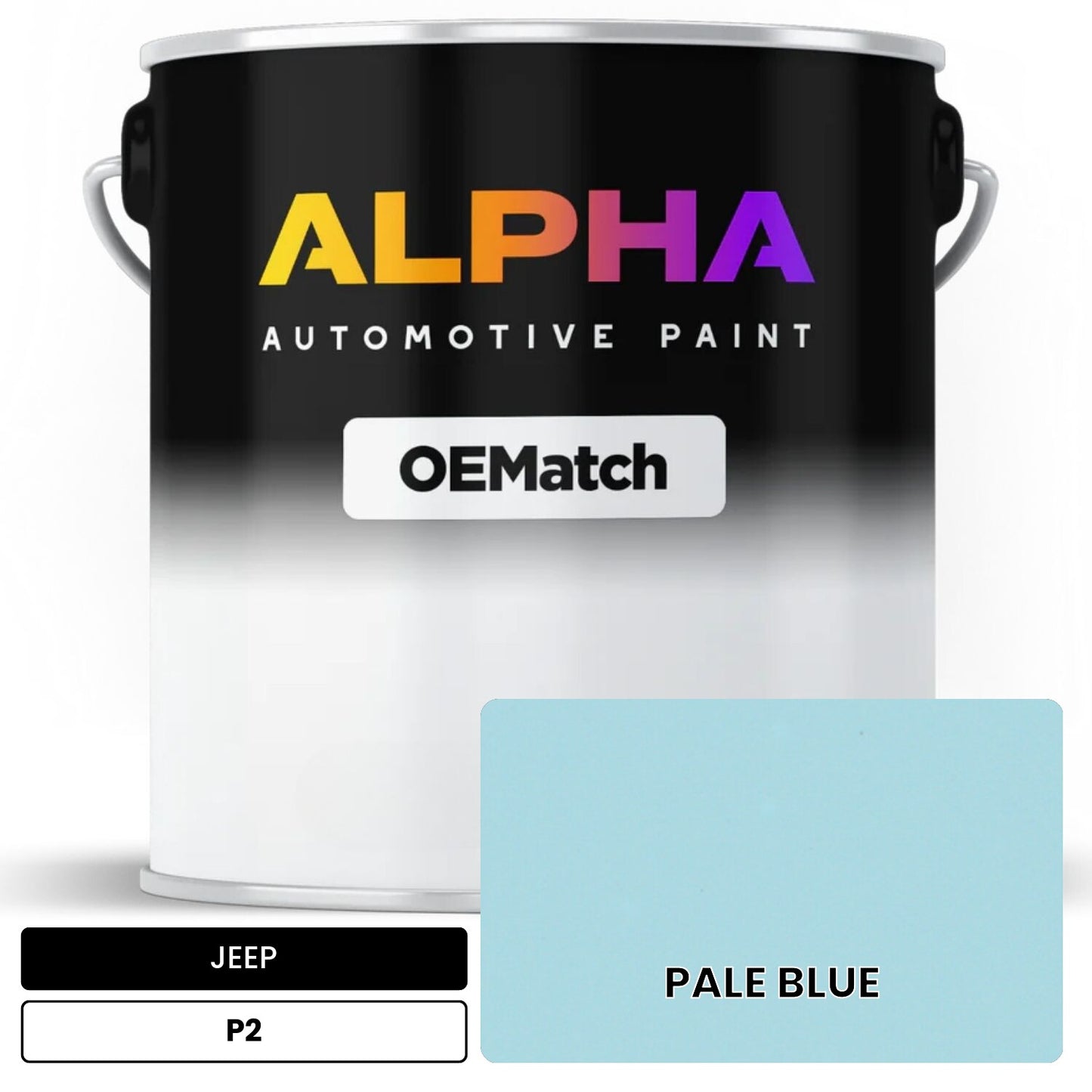 JEEP PALE BLUE P2 OEMatch Basecoat