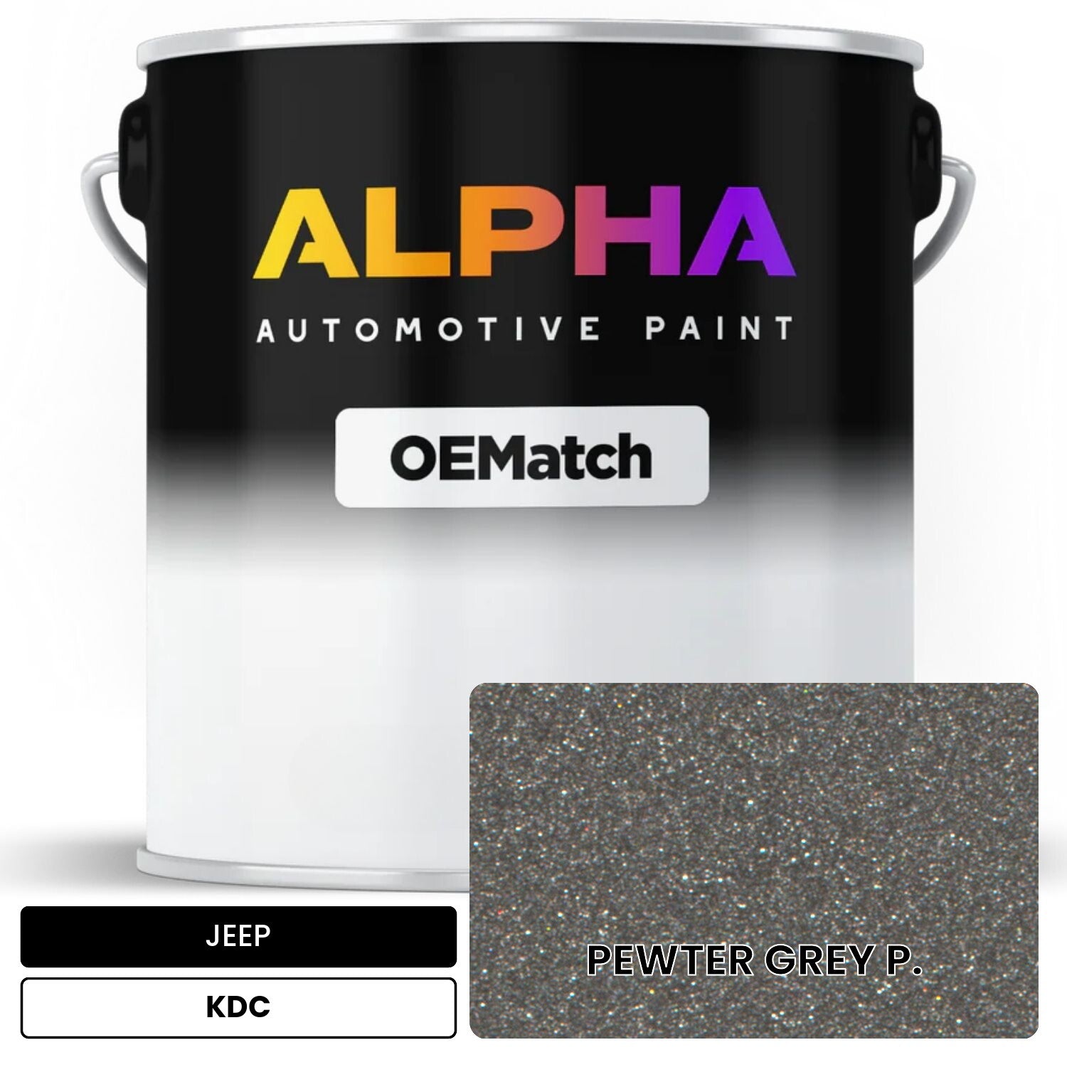 JEEP PEWTER GREY P. KDC OEMatch Basecoat