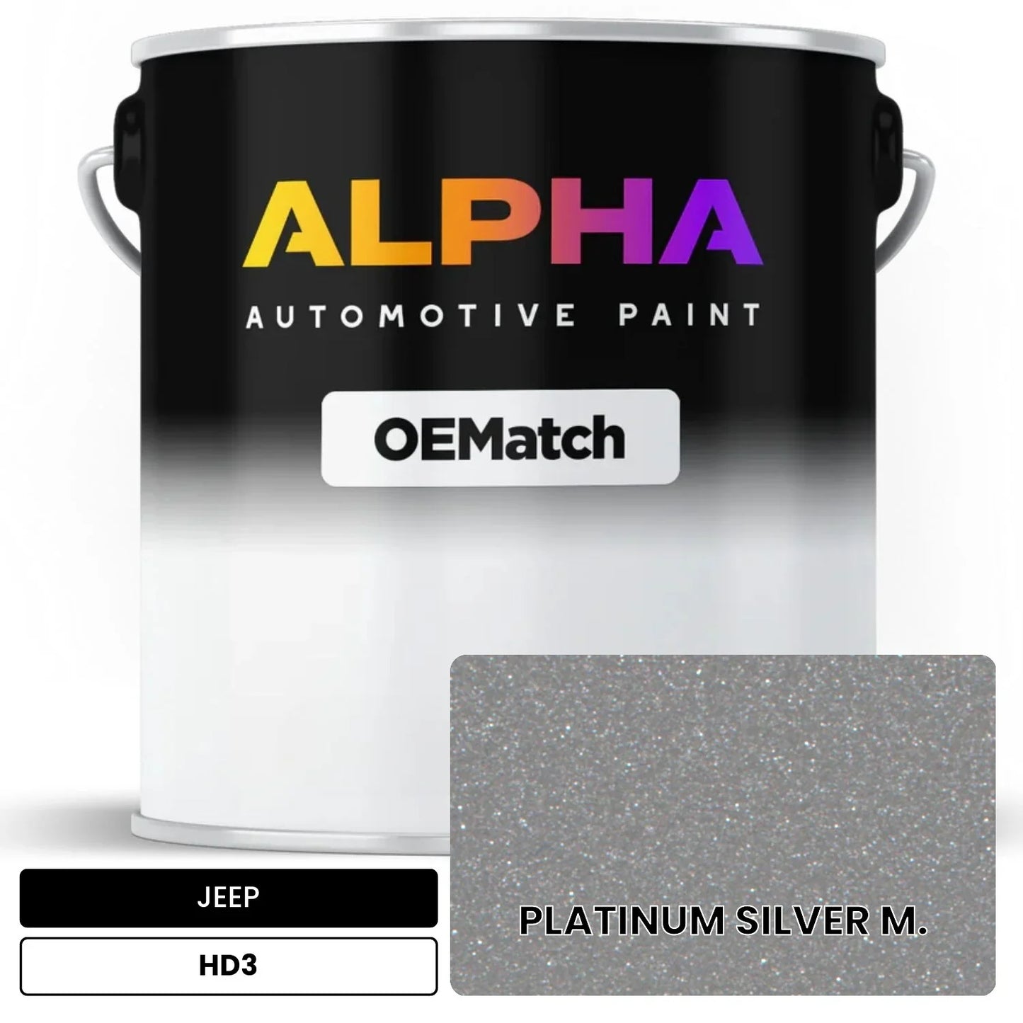 JEEP PLATINUM SILVER M. HD3 OEMatch Basecoat