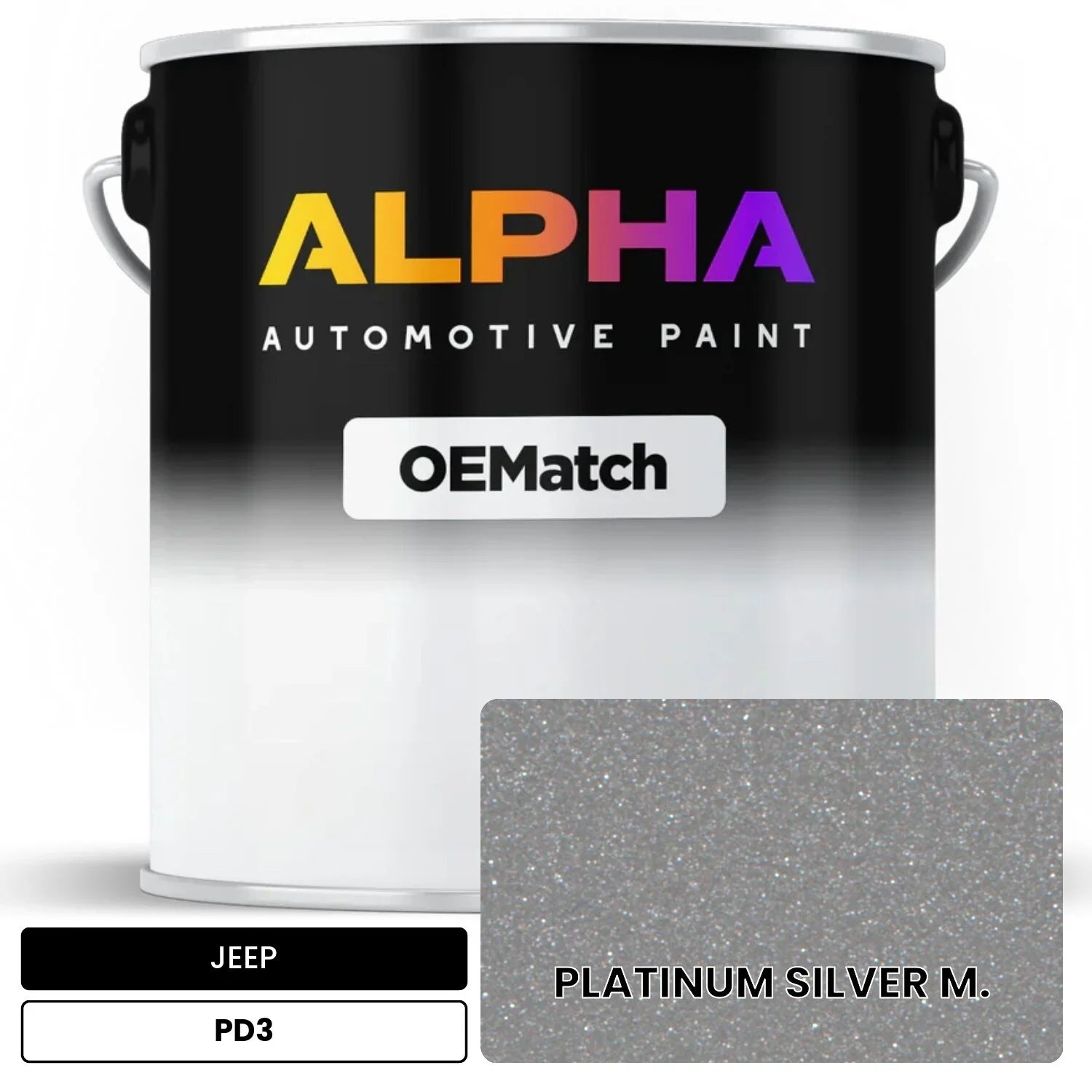 JEEP PLATINUM SILVER M. PD3 OEMatch Basecoat