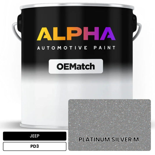 JEEP PLATINUM SILVER M. PD3 OEMatch Basecoat