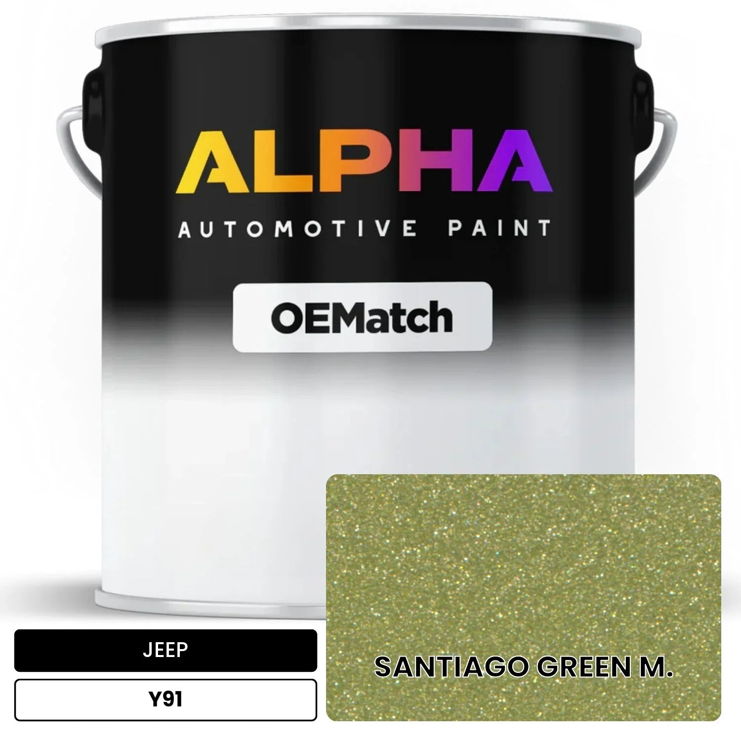 JEEP SANTIAGO GREEN M. Y91 OEMatch Basecoat