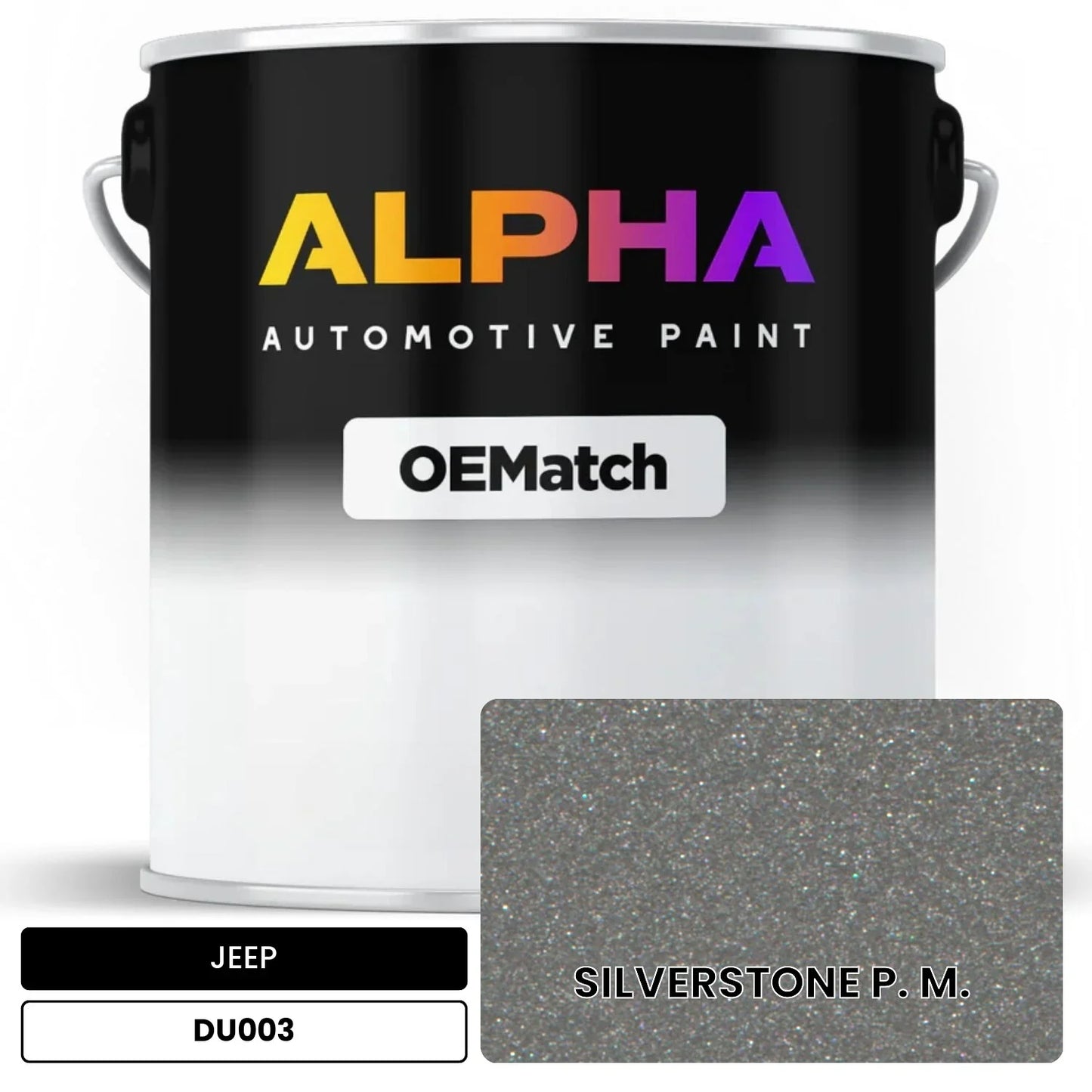 JEEP SILVERSTONE P. M. DU003 OEMatch Basecoat