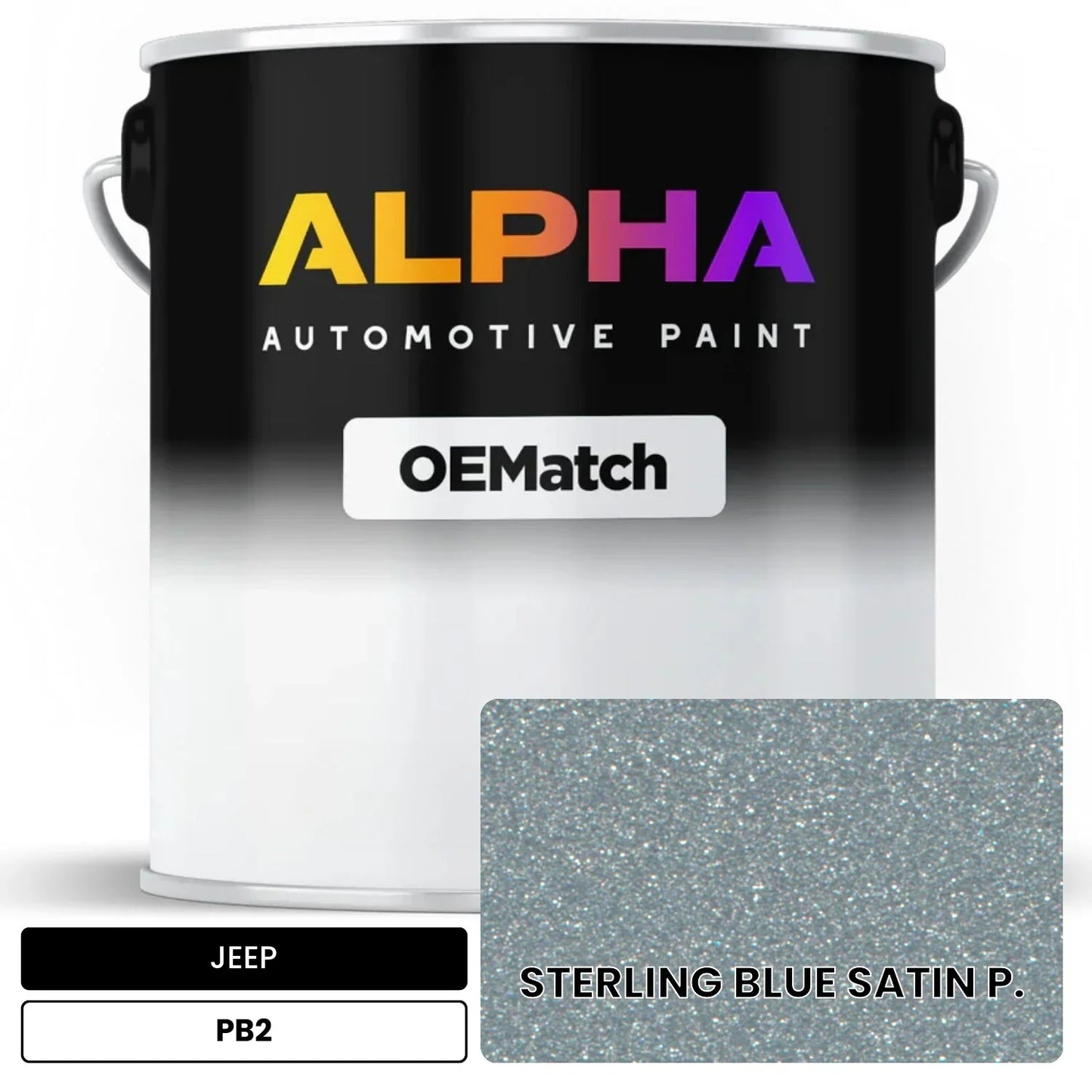 JEEP STERLING BLUE SATIN P. PB2 OEMatch Basecoat