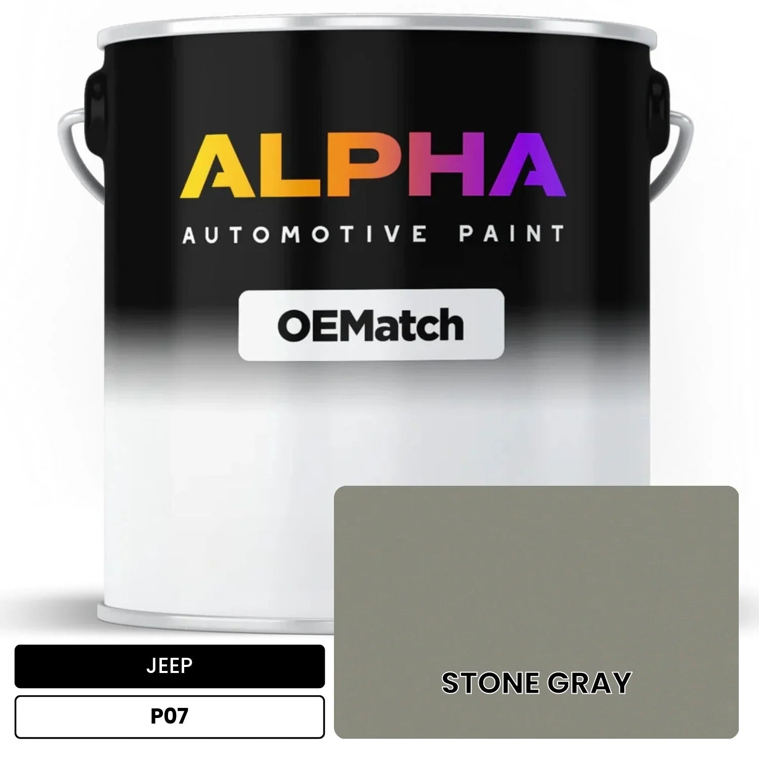 JEEP STONE GRAY P07 OEMatch Basecoat