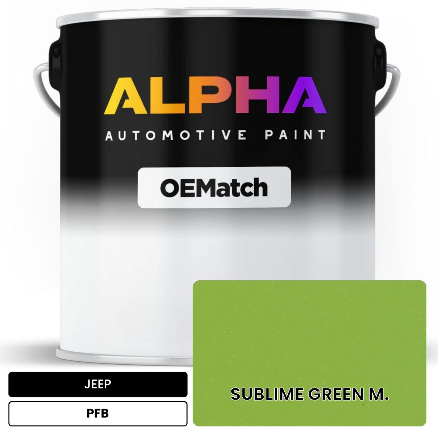 JEEP SUBLIME GREEN M. PFB OEMatch Basecoat