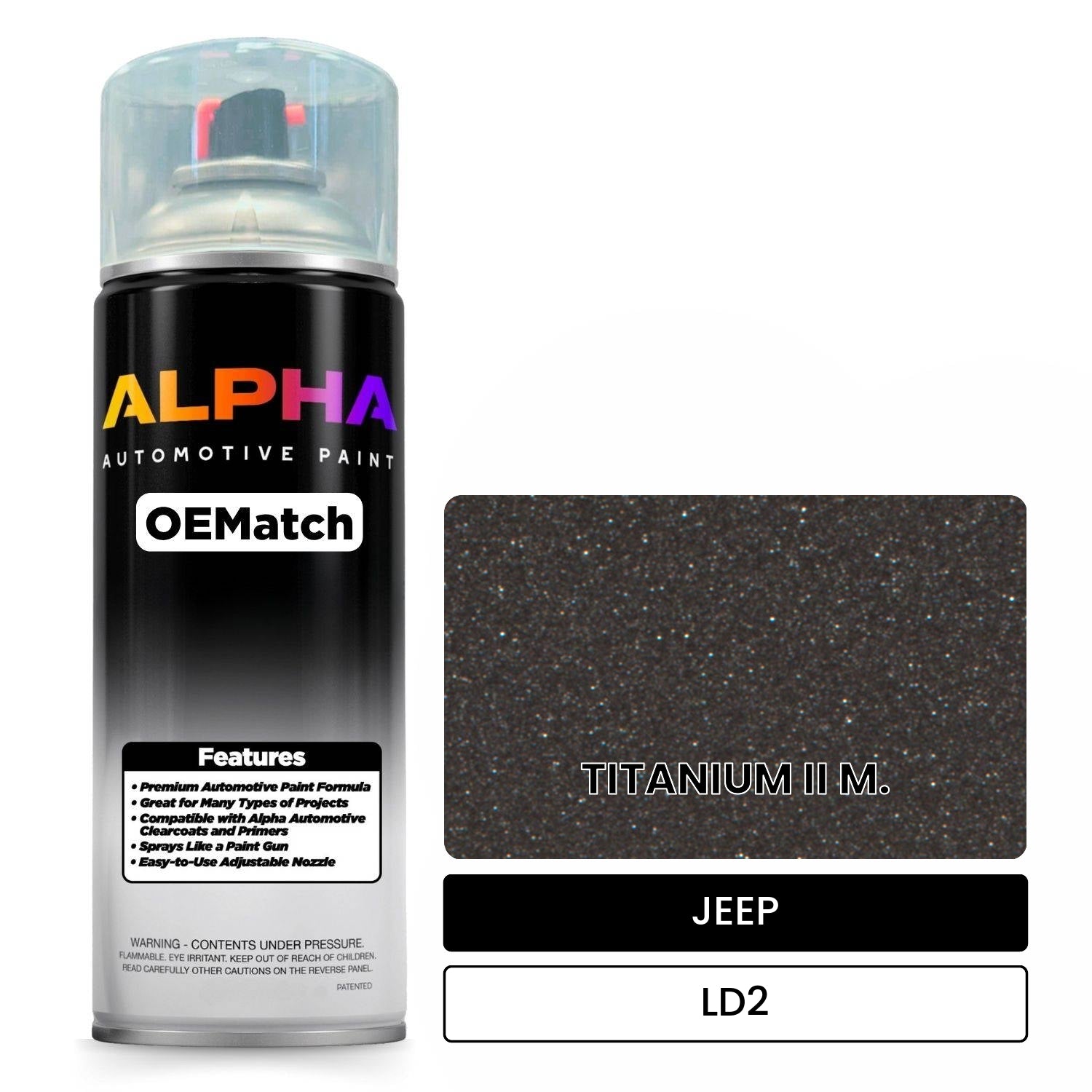 JEEP TITANIUM II M. LD2 OEMatch Spraycan