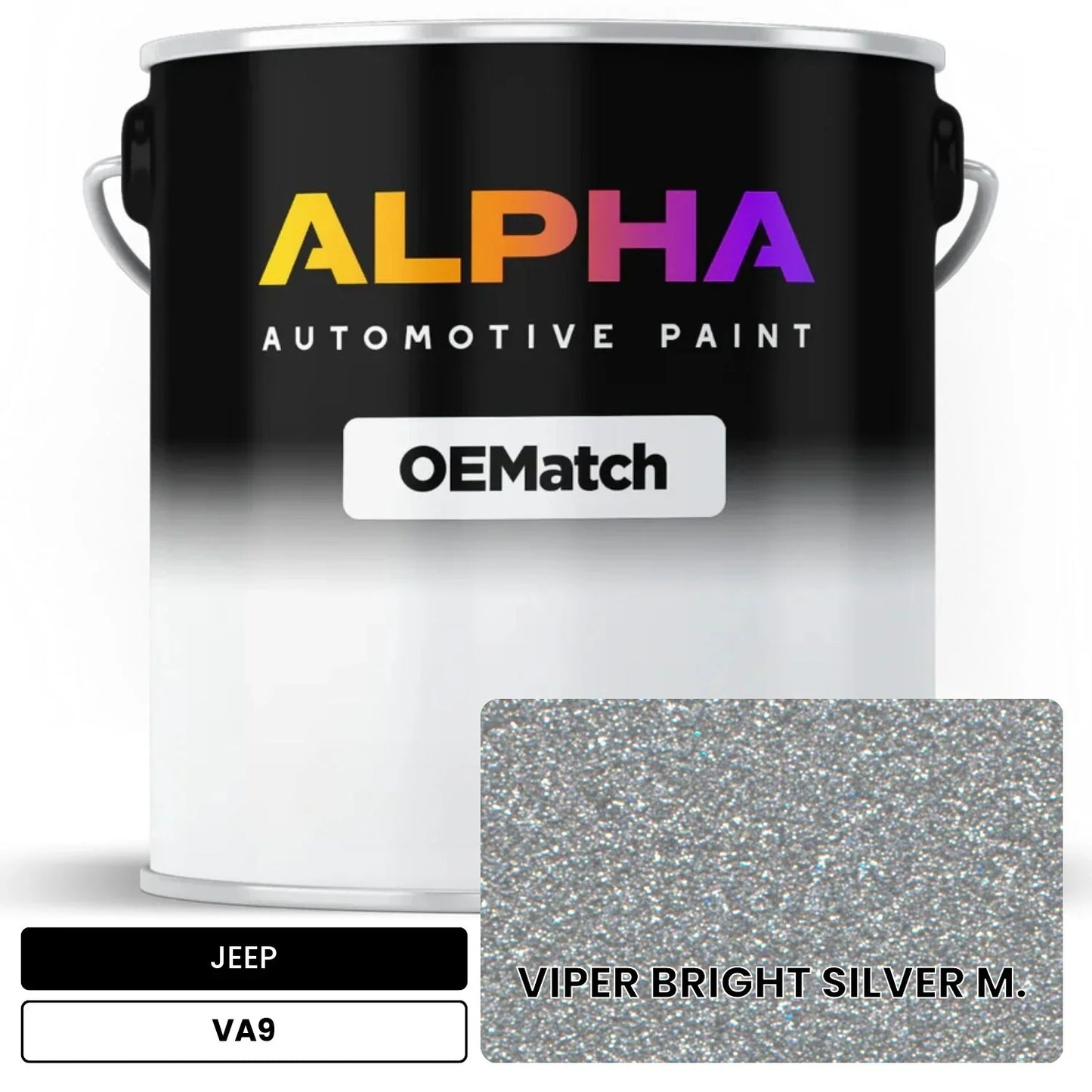 JEEP VIPER BRIGHT SILVER M. VA9 OEMatch Basecoat