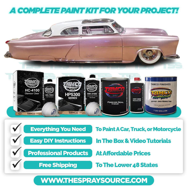 Jeffrey Jones Monroe Pink Car Kit (White Ground Coat) - The Spray Source - Tamco Paint
