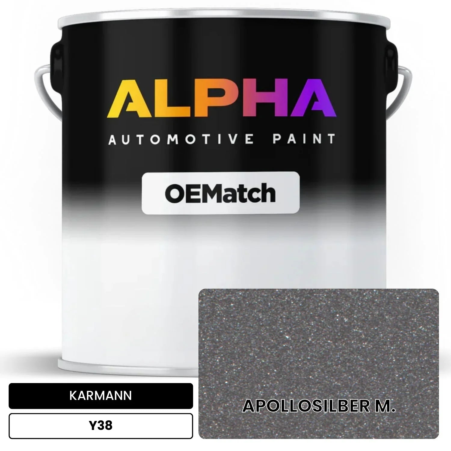 KARMANN Apollo Silver Metallic Y38 OEMatch Basecoat