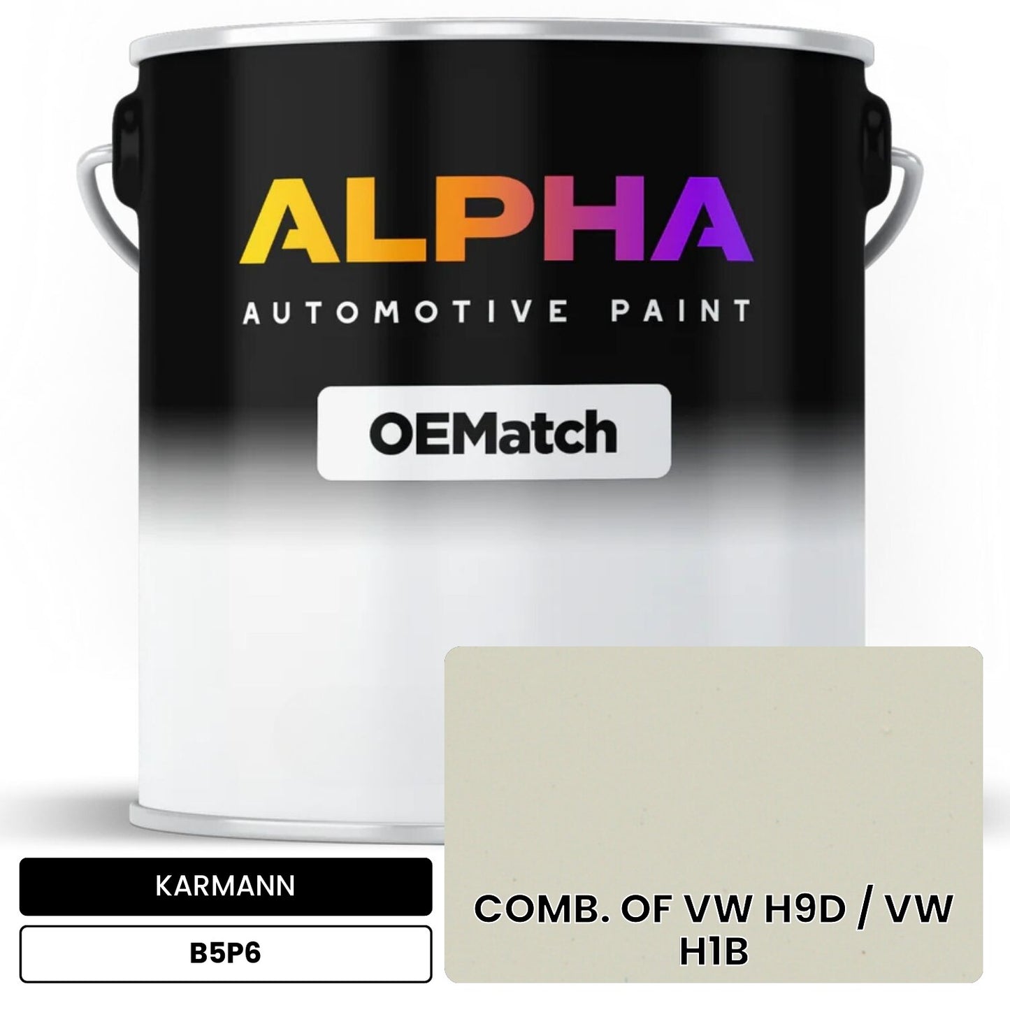 KARMANN Black / White B5P6 OEMatch Basecoat