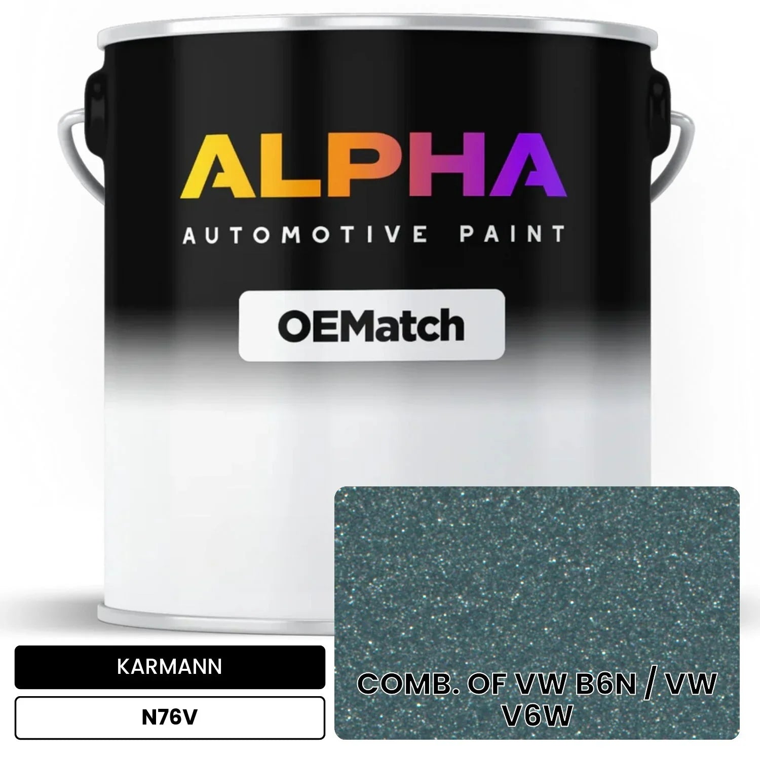 KARMANN Black / White N76V OEMatch Basecoat