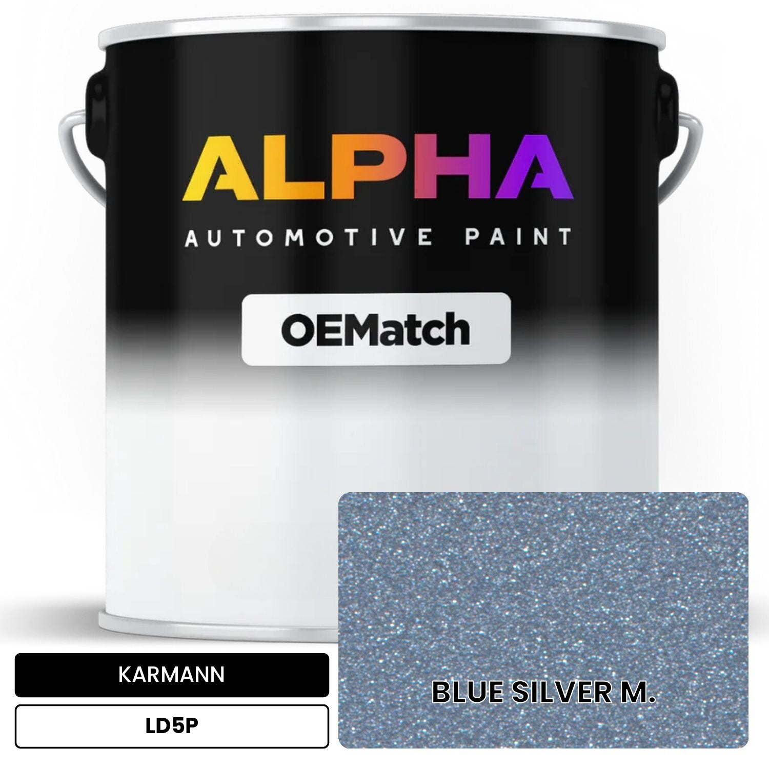 KARMANN Blue Silver Metallic LD5P OEMatch Basecoat
