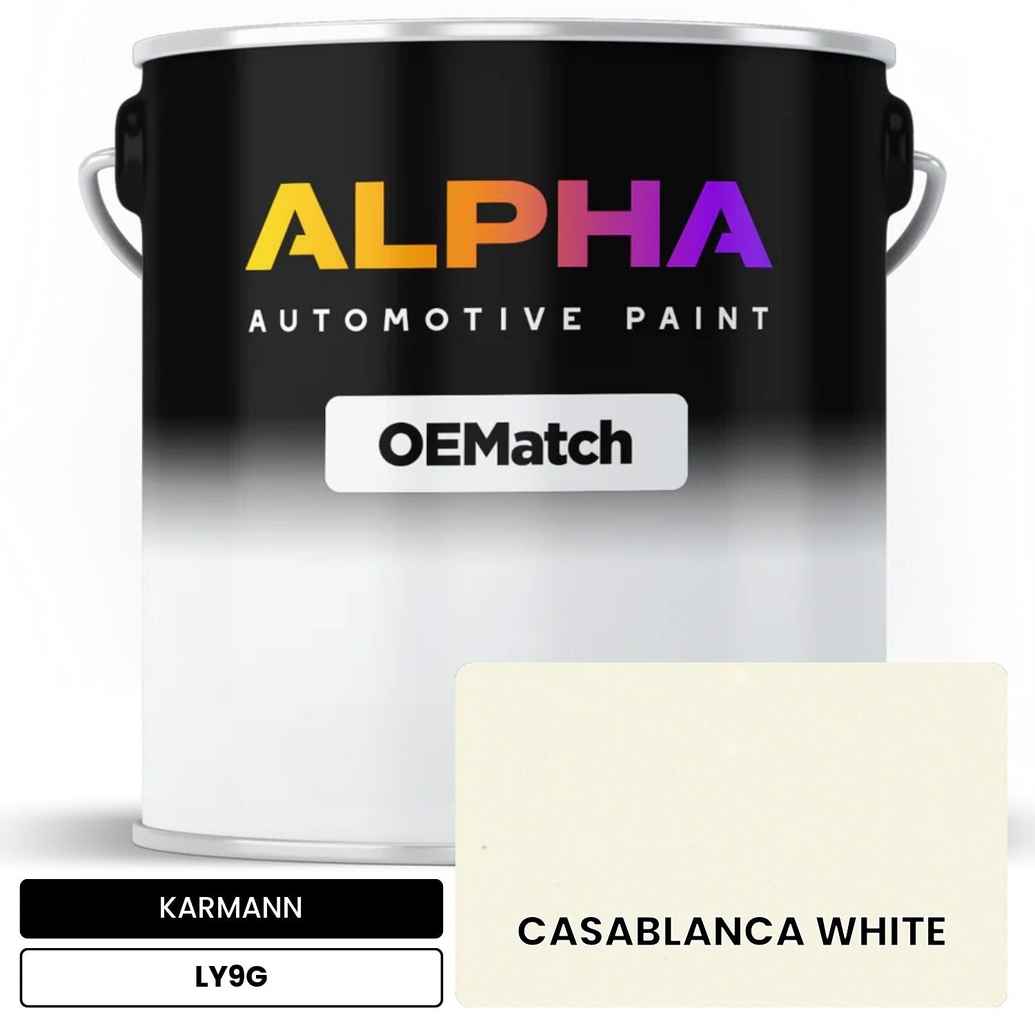 KARMANN Casablanca White LY9G OEMatch Basecoat