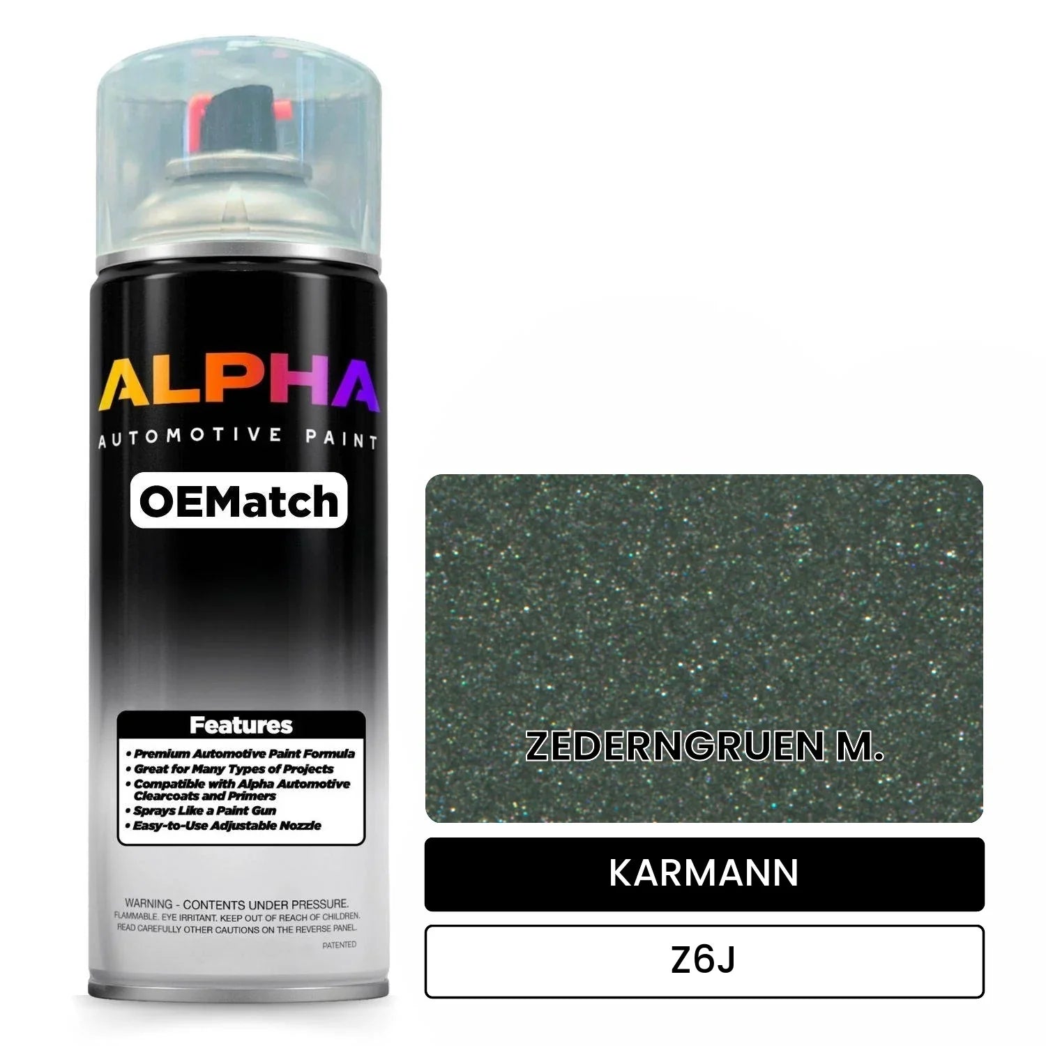 KARMANN Cedar Green Metallic Z6J OEMatch Spraycan