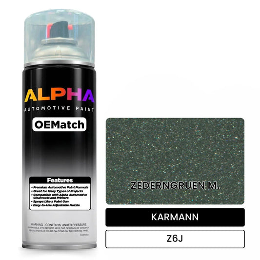 KARMANN Cedar Green Metallic Z6J OEMatch Spraycan