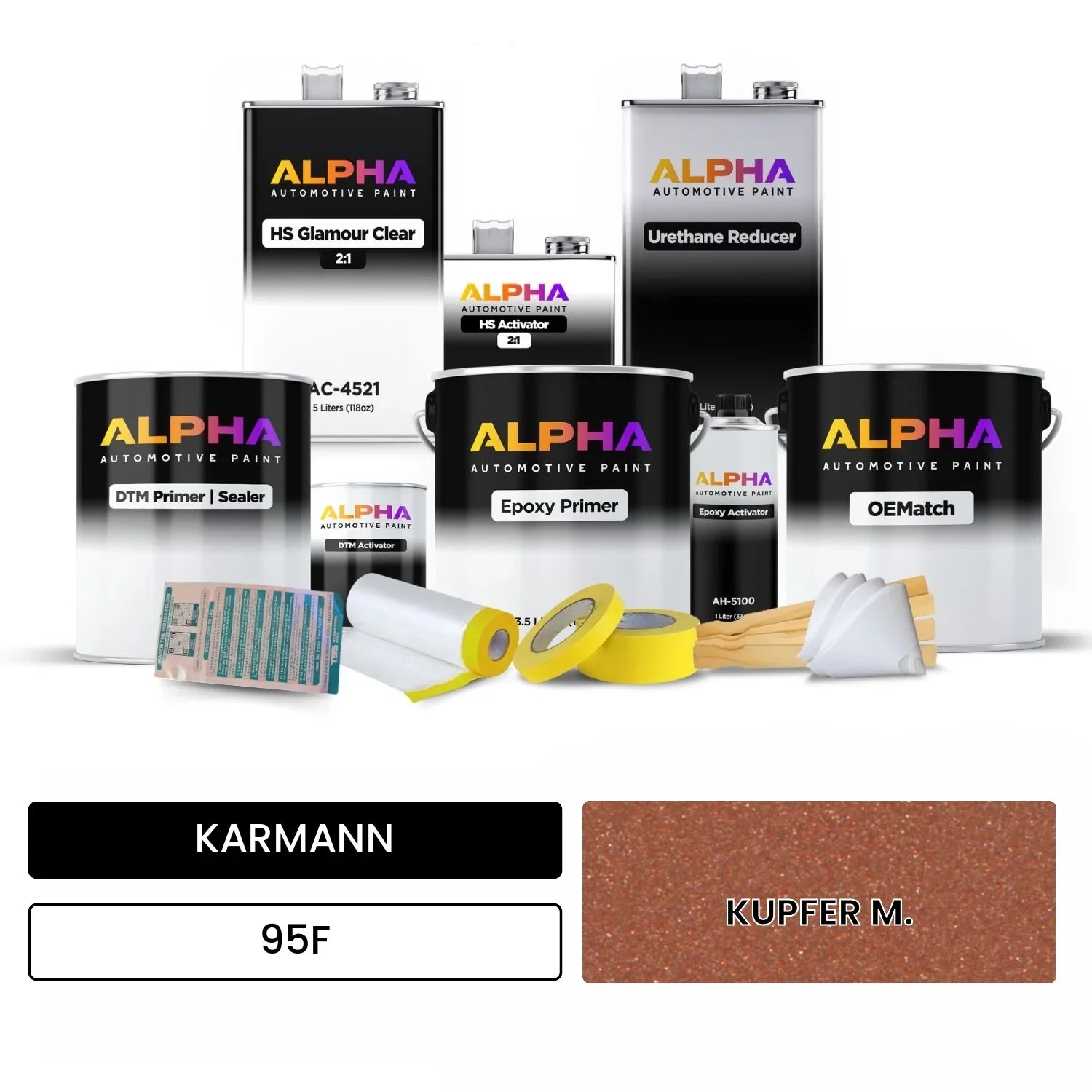 KARMANN Copper Metallic 95F OEMatch Vehicle Paint Kit