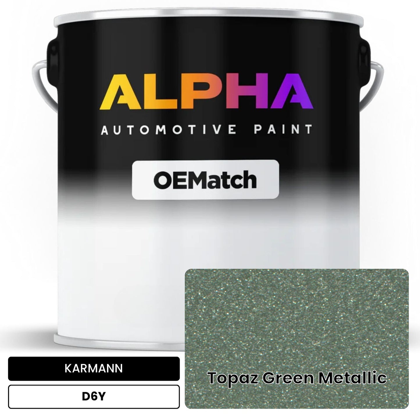 KARMANN Topaz Green Metallic D6Y OEMatch Basecoat
