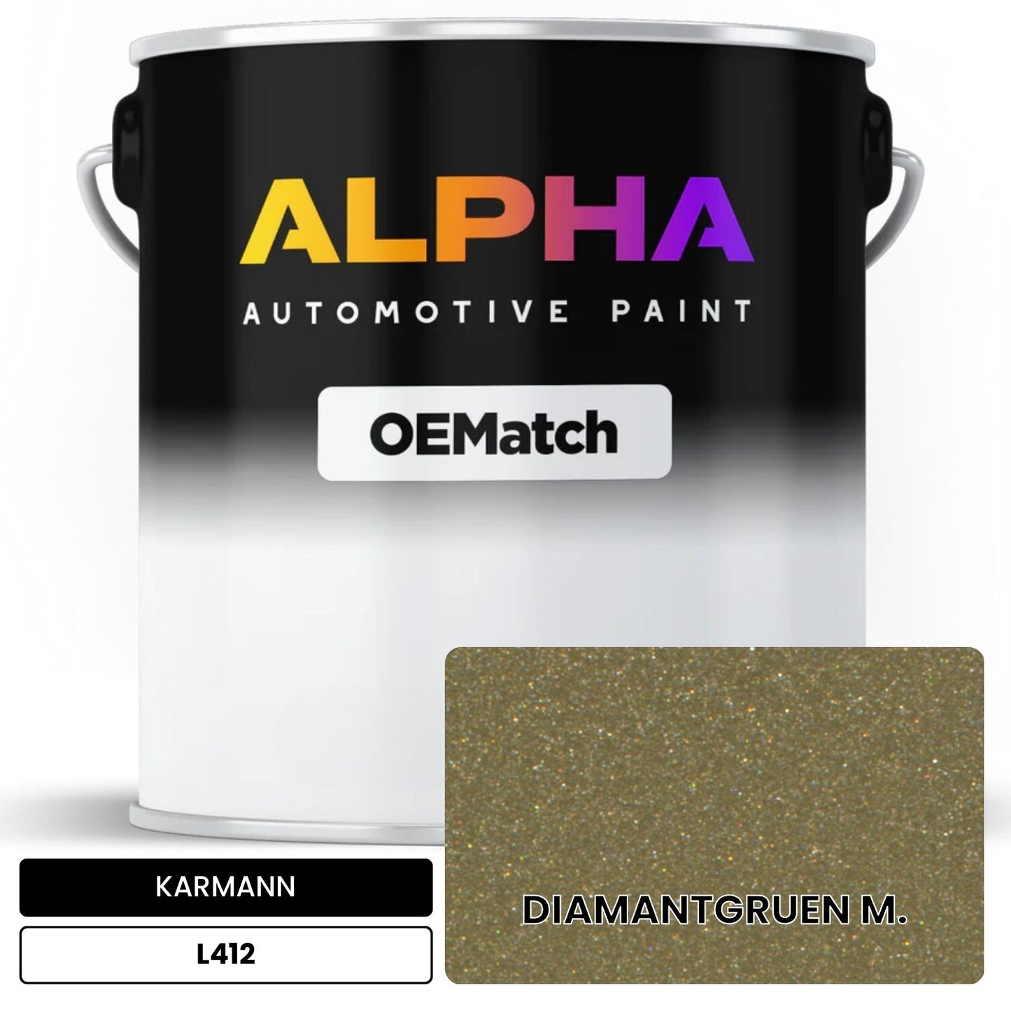 KARMANN Diamond Green Metallic L412 OEMatch Basecoat
